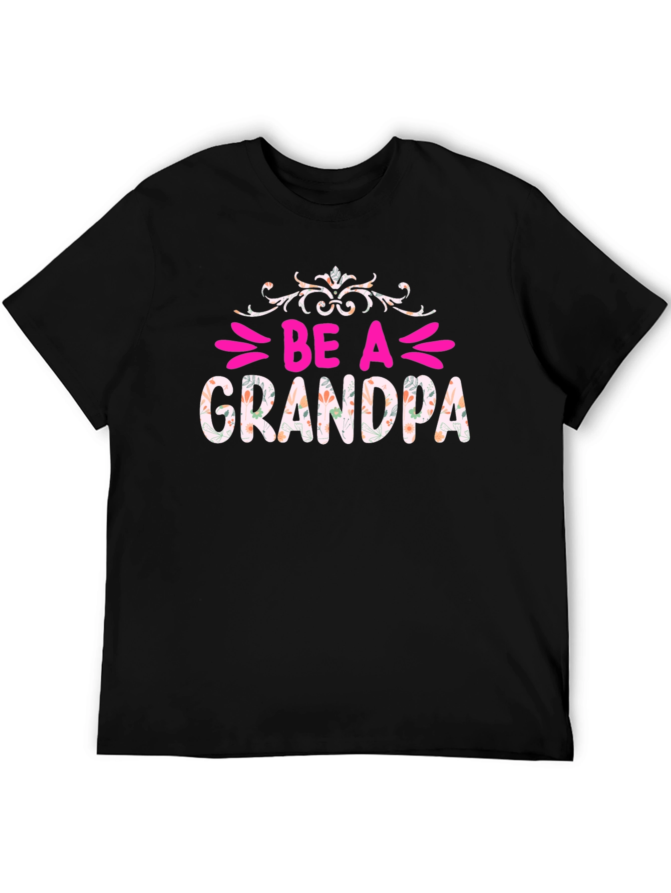 Be A Grandpa Floral Graphic Tee