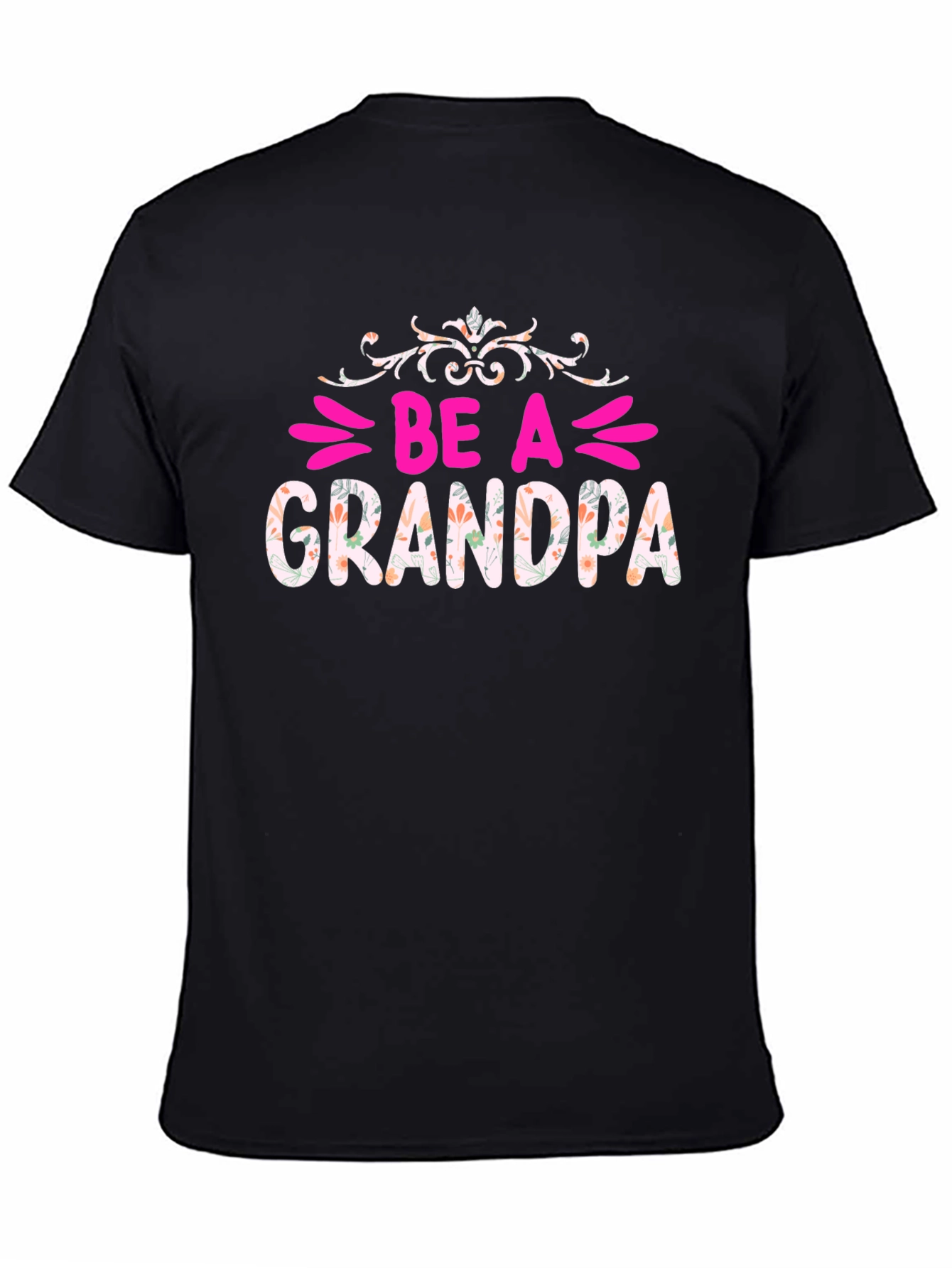 Be A Grandpa Floral Graphic Tee