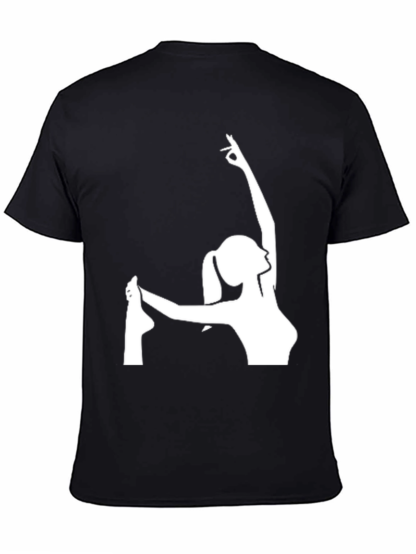 Yoga Pose Graphic T-Shirt - Black