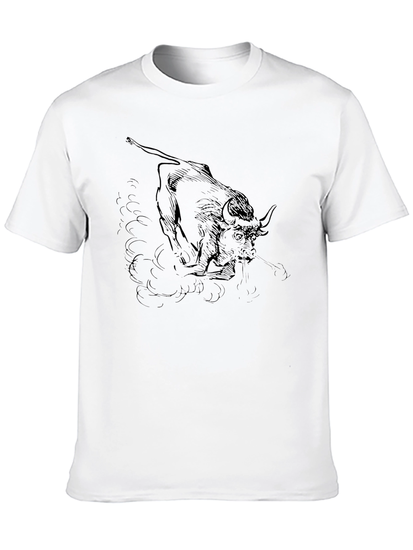 Black Bull Graphic Tee - Bold & Stylish