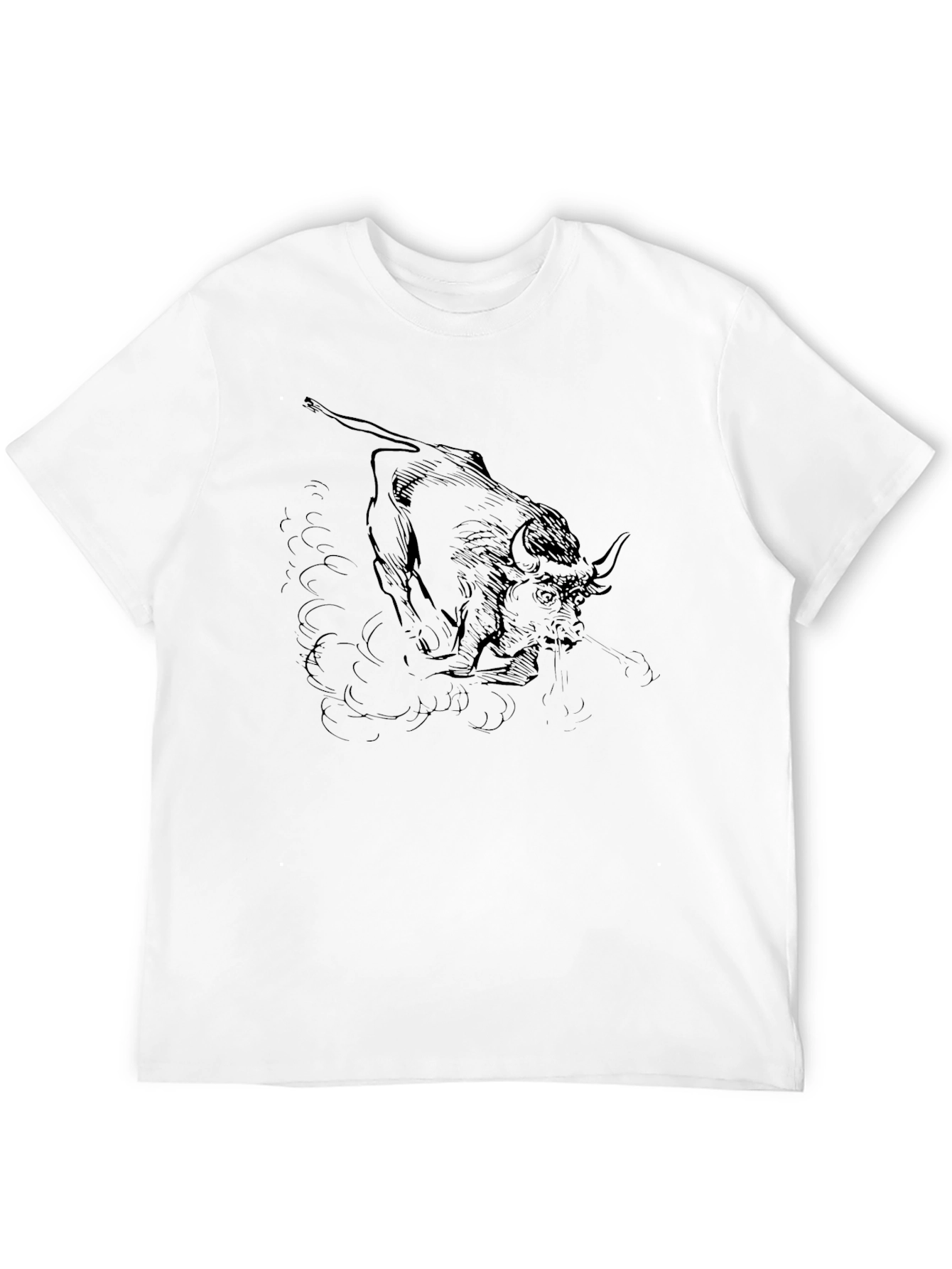 Black Bull Graphic Tee - Bold & Stylish
