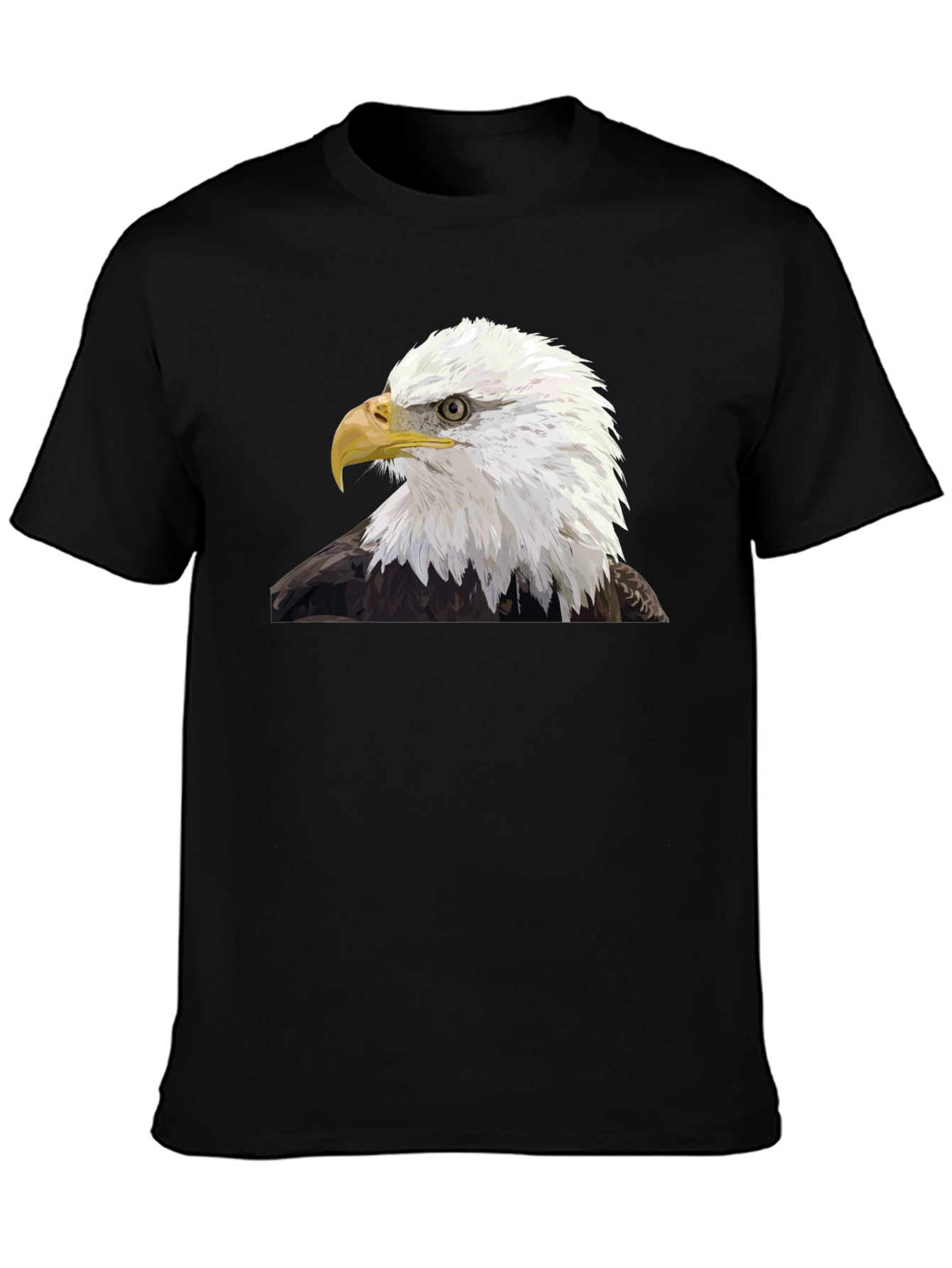 Bald Eagle Graphic T-Shirt - Black