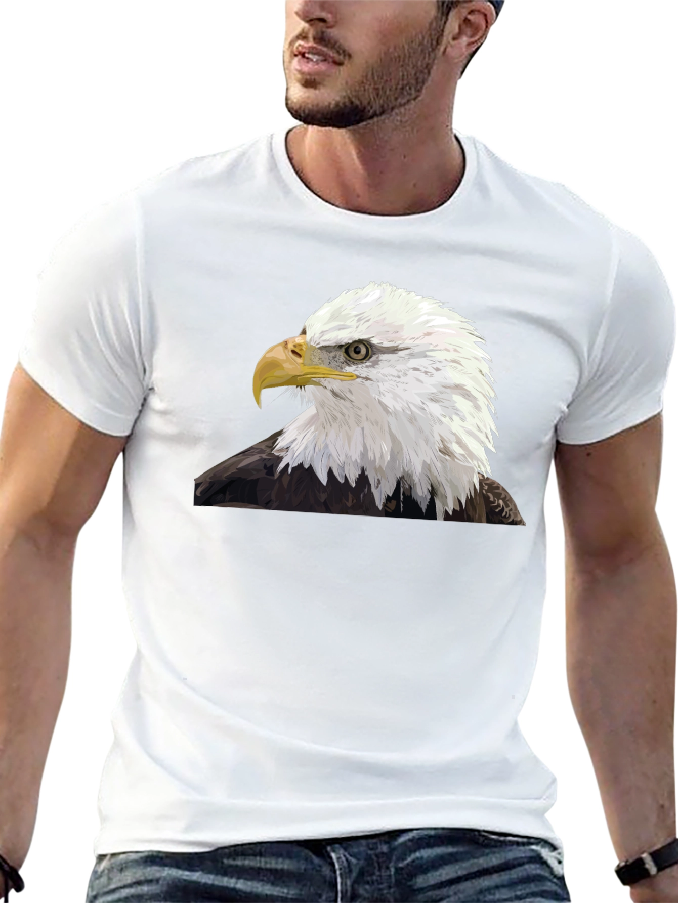 Bald Eagle Graphic T-Shirt - Black
