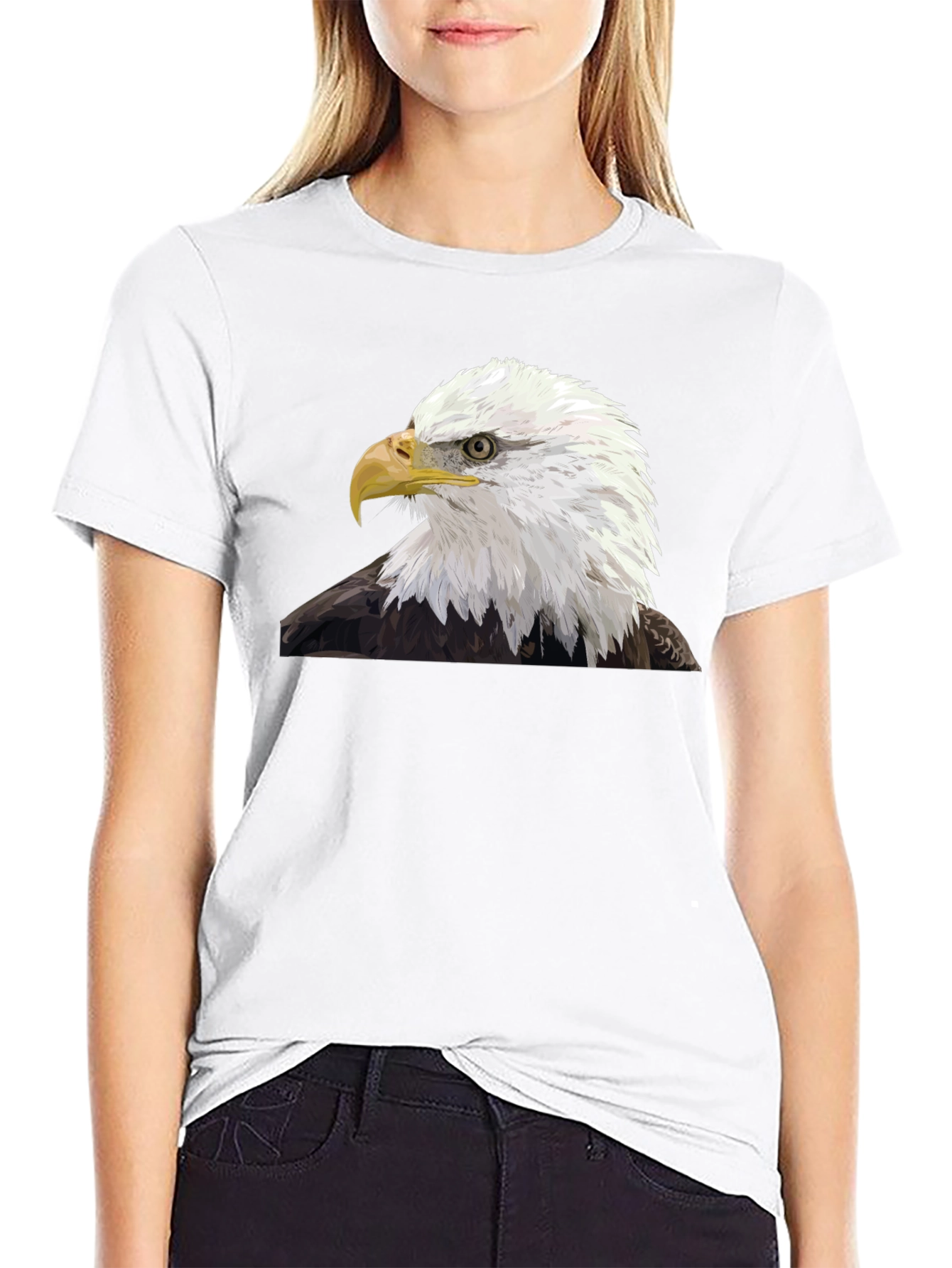 Bald Eagle Graphic T-Shirt - Black