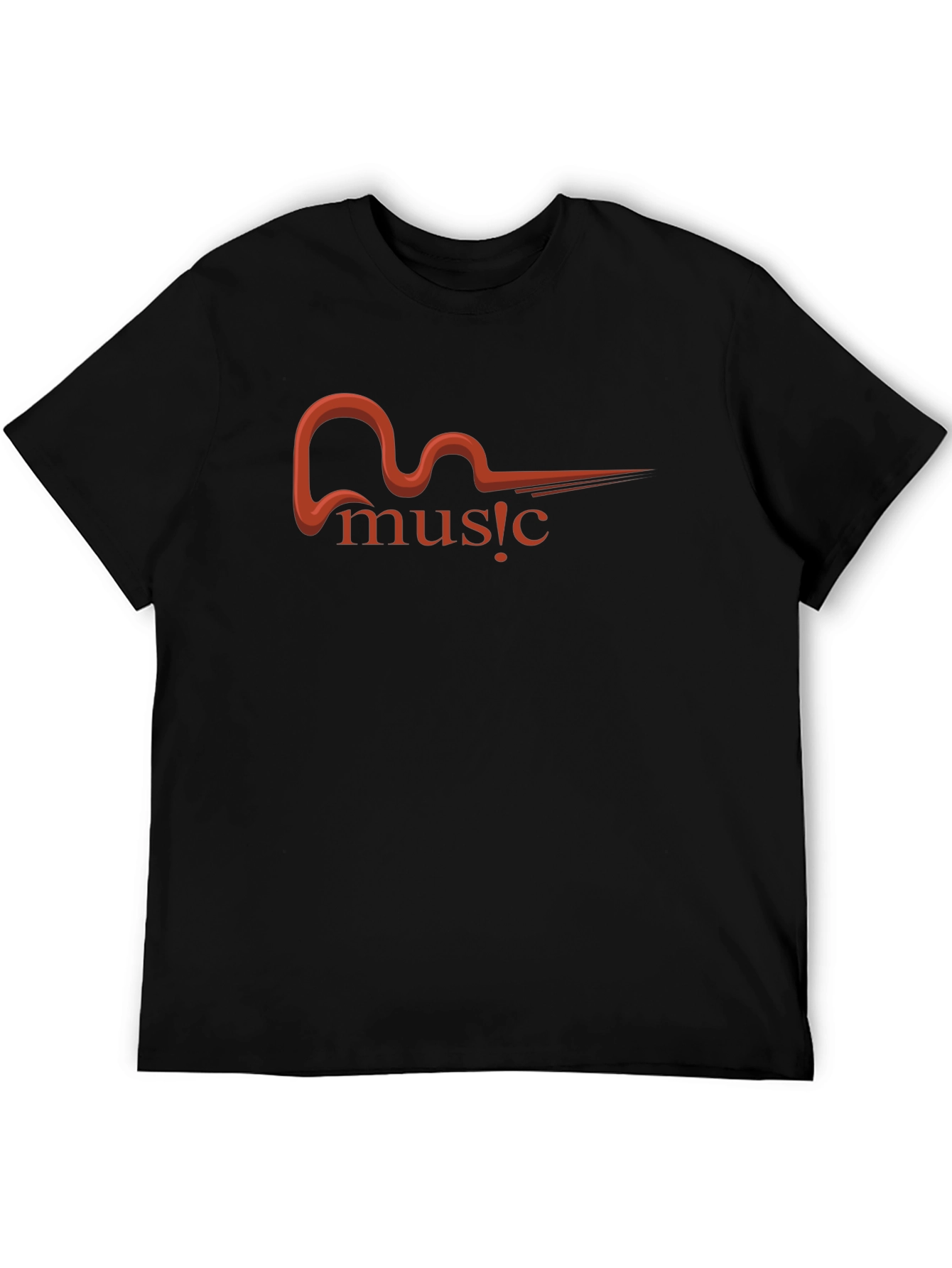 Music Graphic T-Shirt - Black Tee