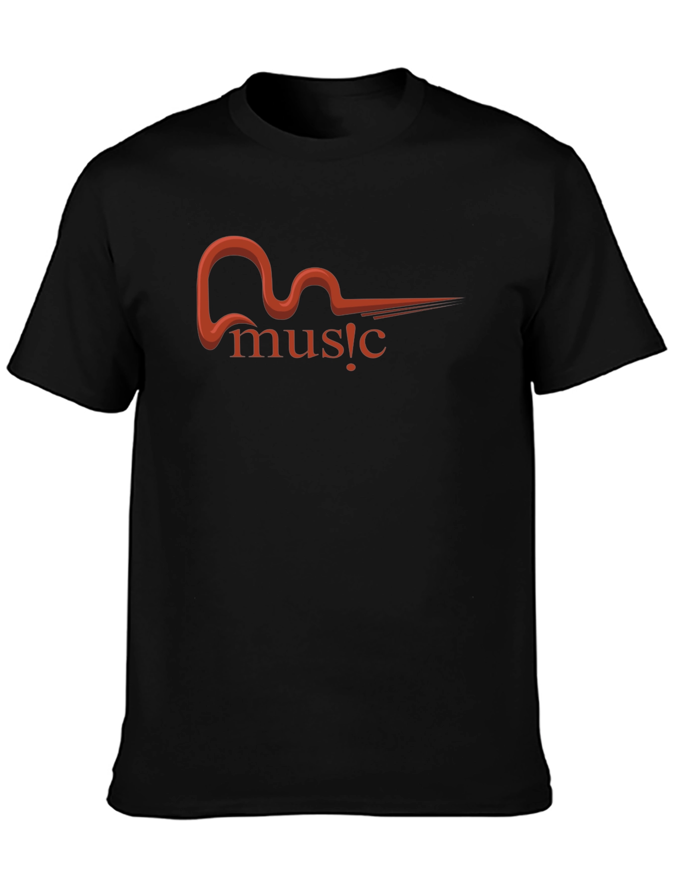 Music Graphic T-Shirt - Black Tee
