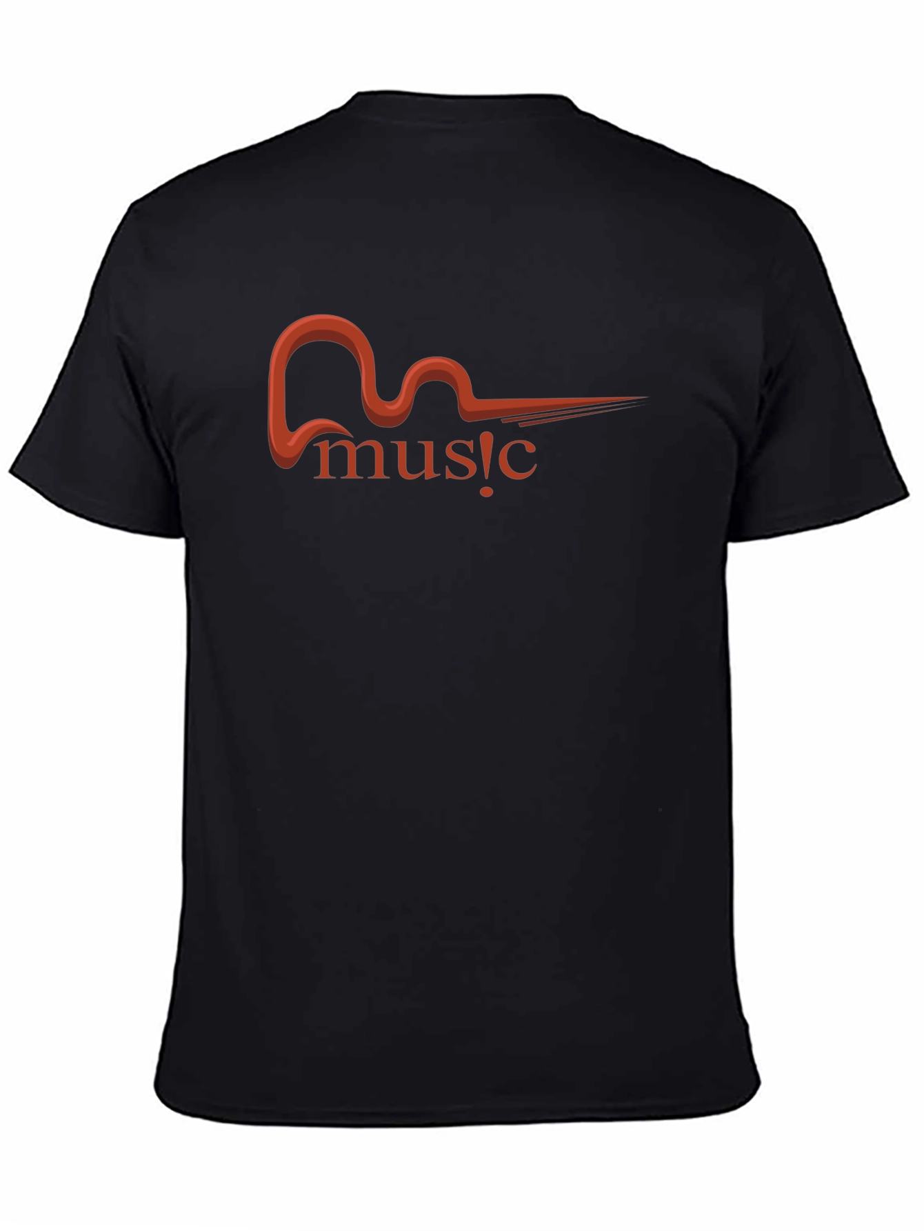Music Graphic T-Shirt - Black Tee