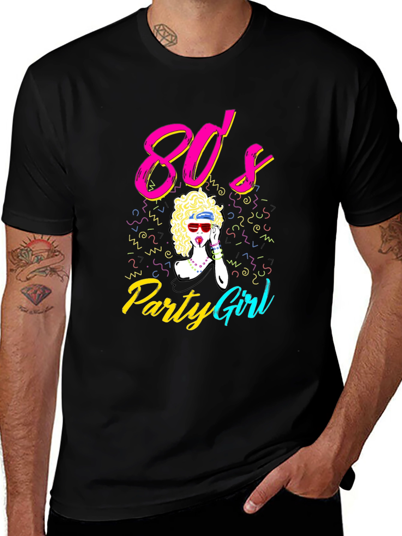 80s Party Girl Graphic Tee