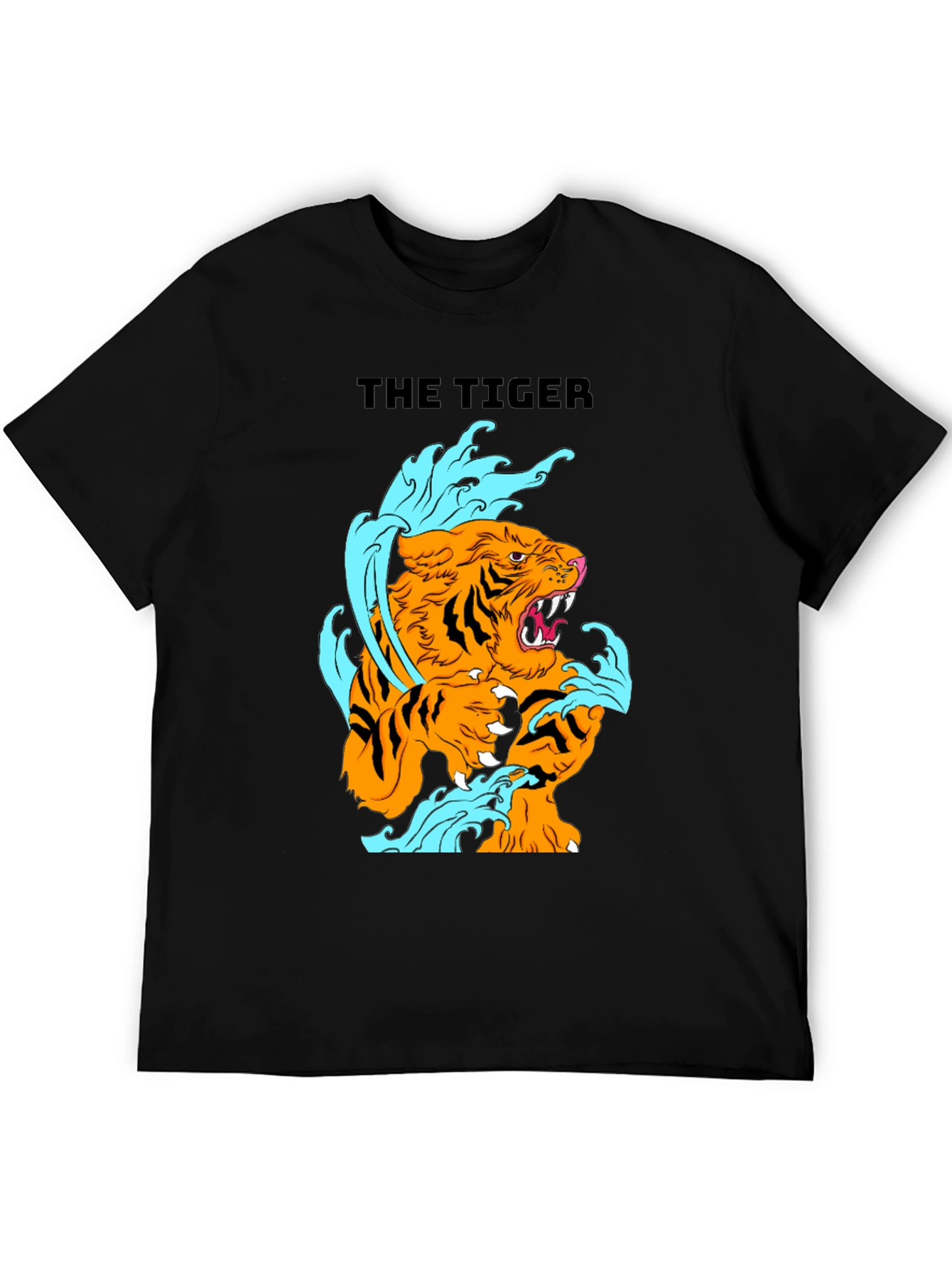 The Tiger Graphic Black T-Shirt