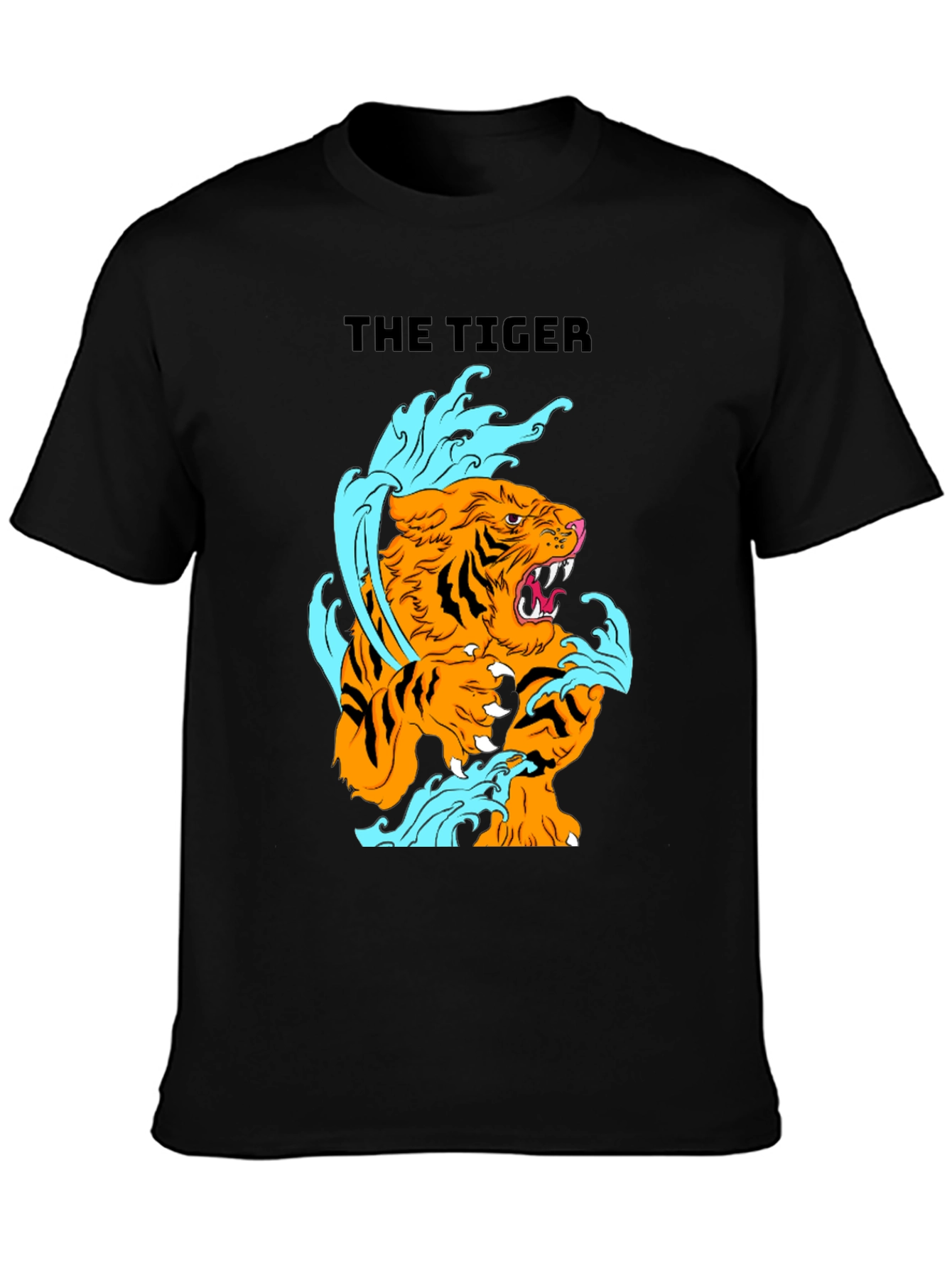 The Tiger Graphic Black T-Shirt