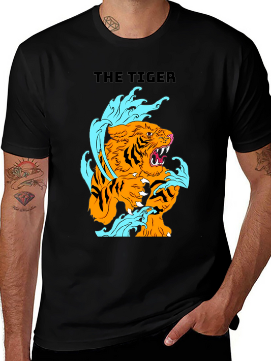 The Tiger Graphic Black T-Shirt