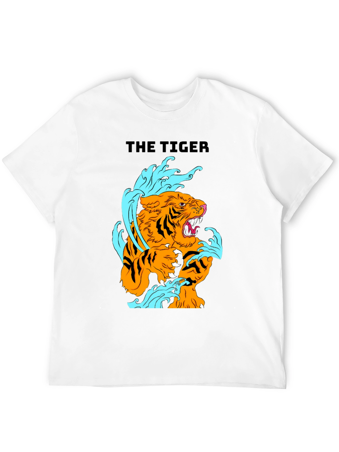 The Tiger Graphic Black T-Shirt