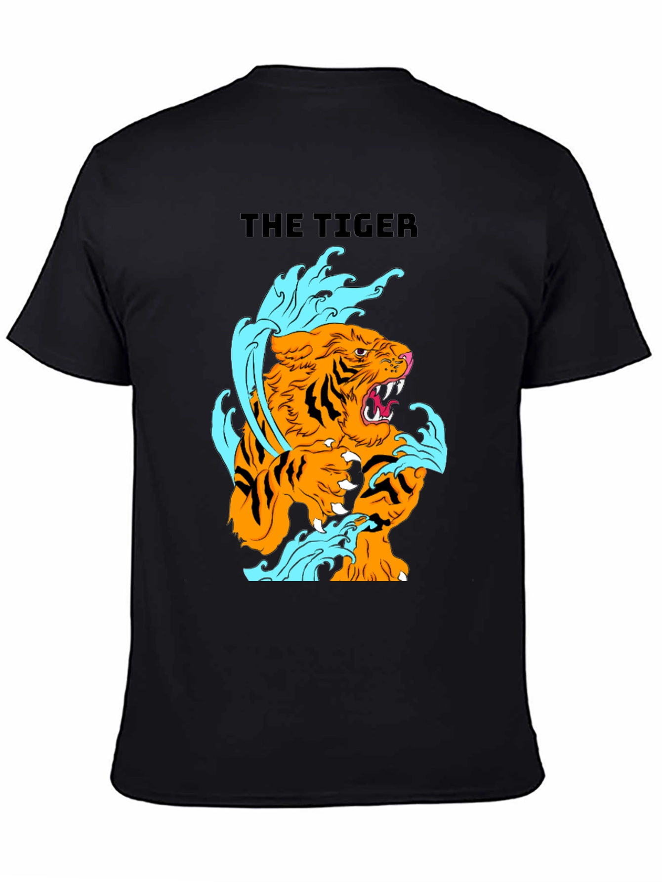 The Tiger Graphic Black T-Shirt