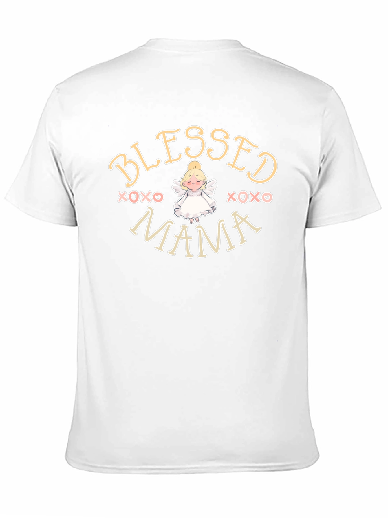 Blessed Mama Angel Graphic T-Shirt
