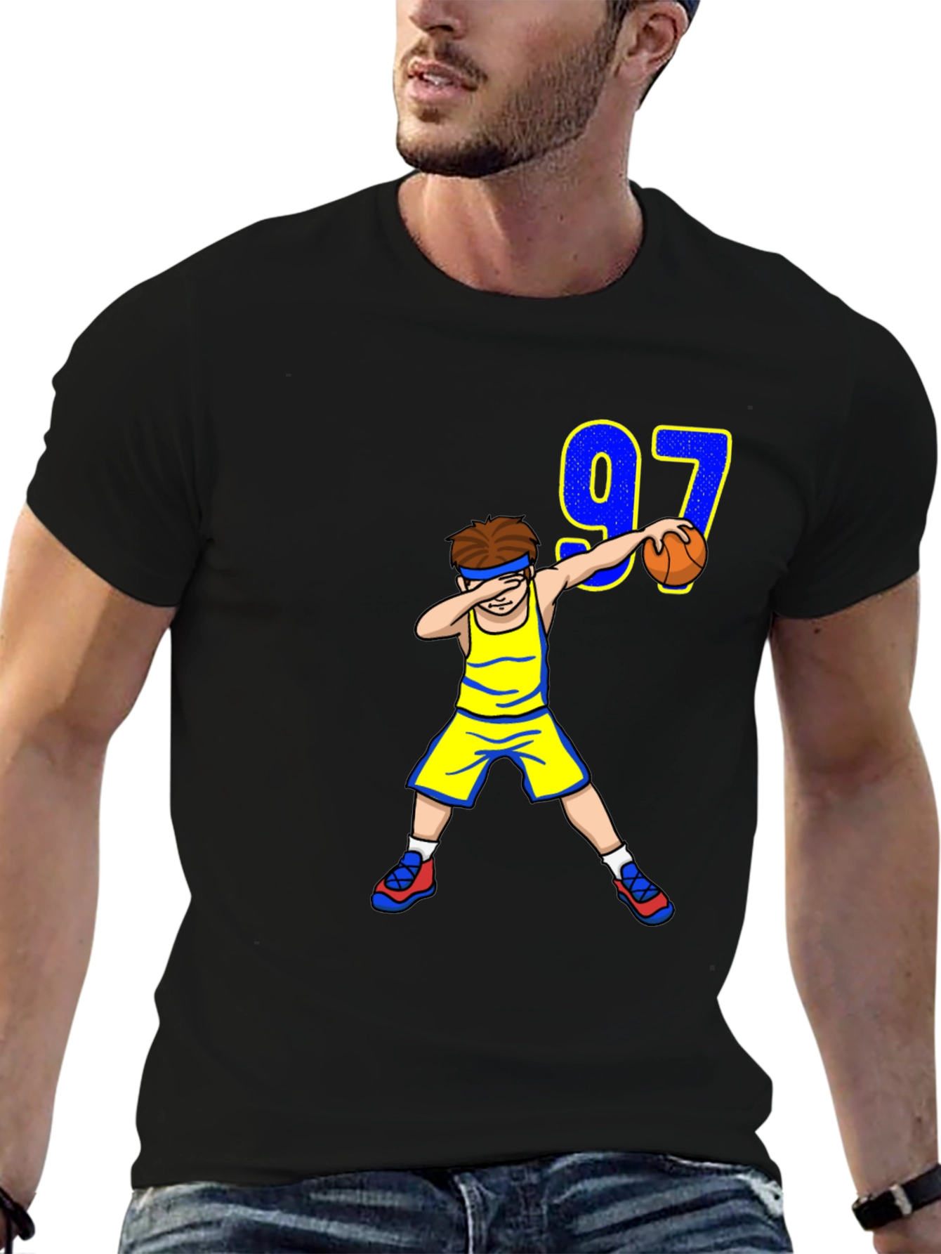 Basketball Dab T-Shirt - Number 97