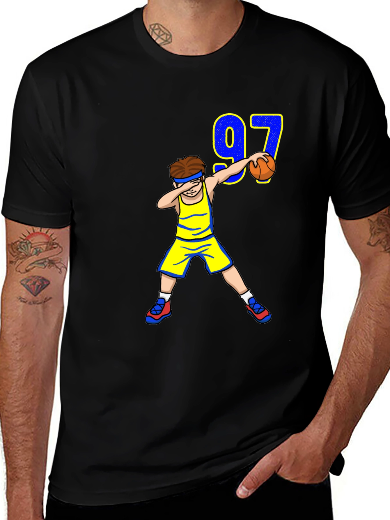Basketball Dab T-Shirt - Number 97