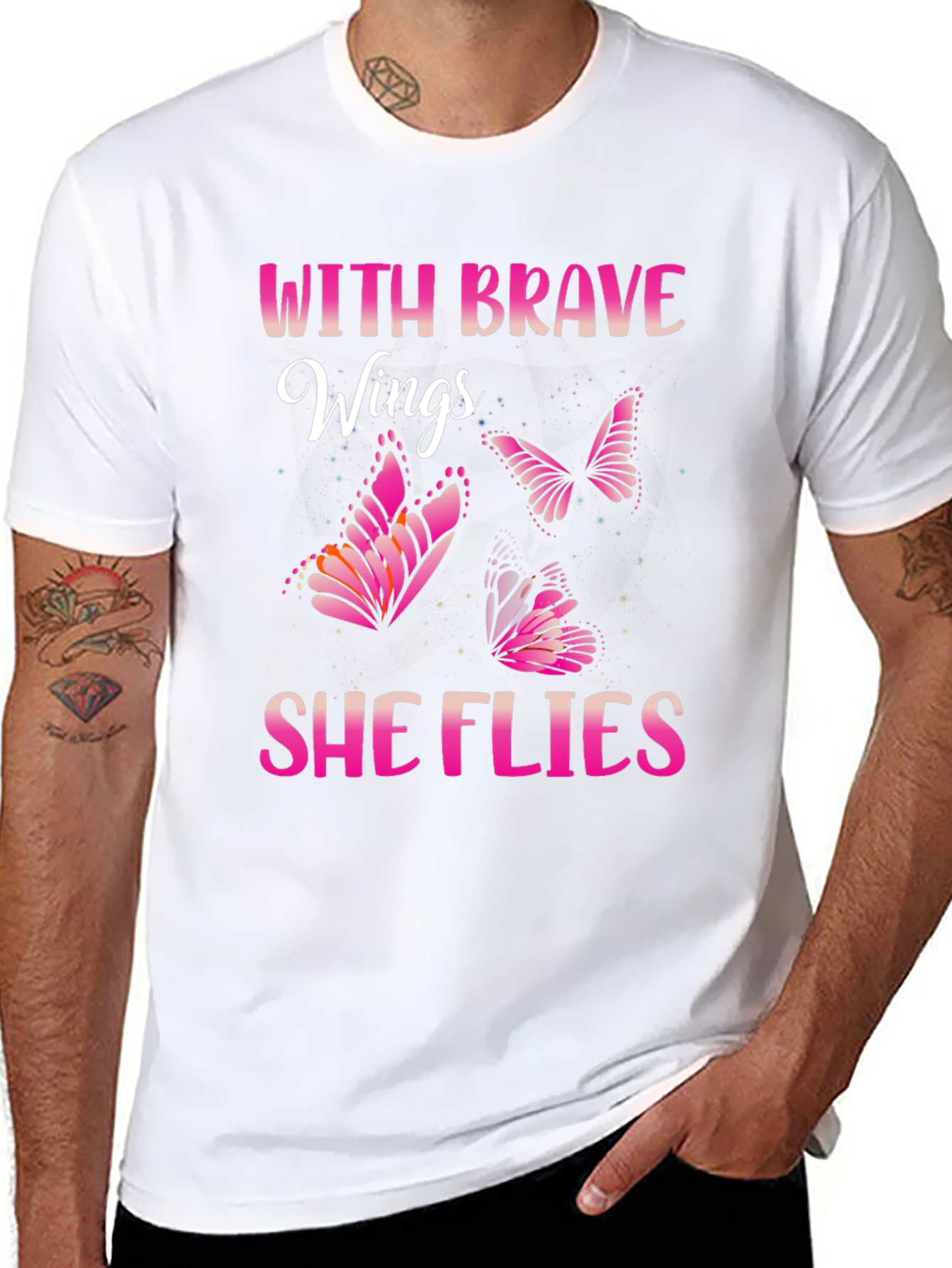 Brave Wings Butterfly Graphic Tee