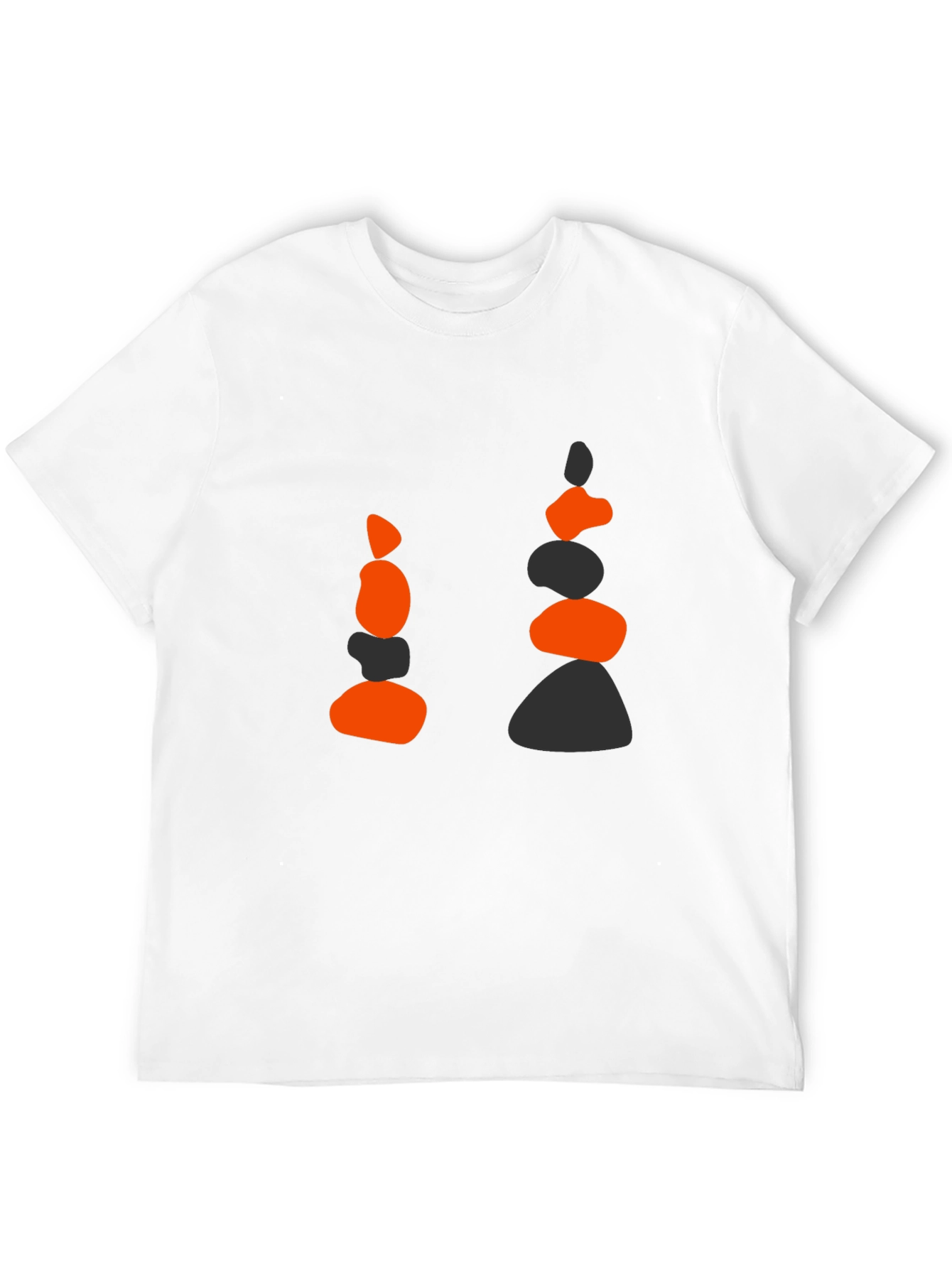 Zen Stone Stack Graphic Tee - Black