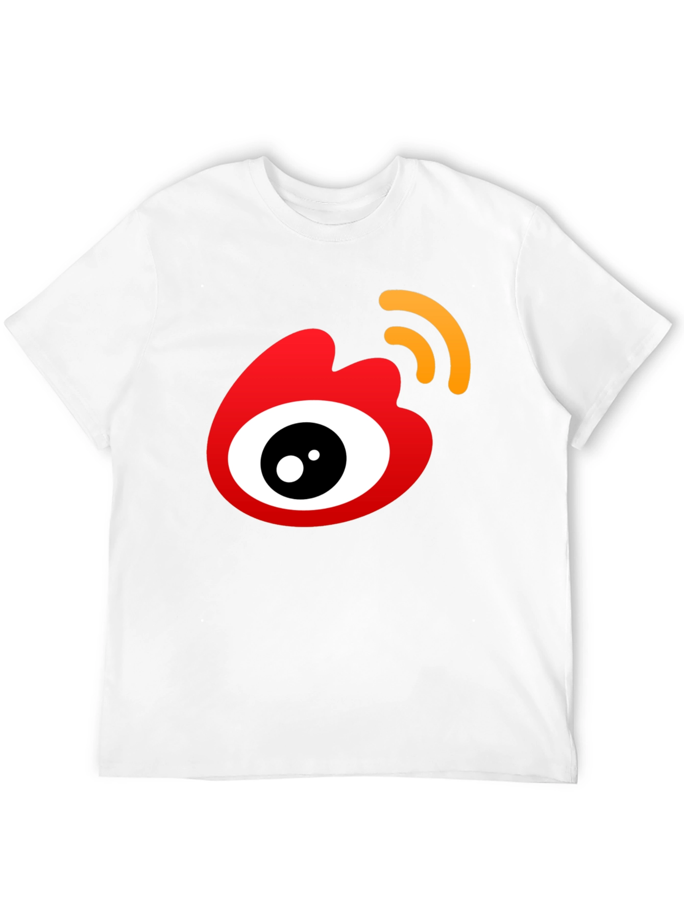 Trendy Black T-Shirt with Eye Logo