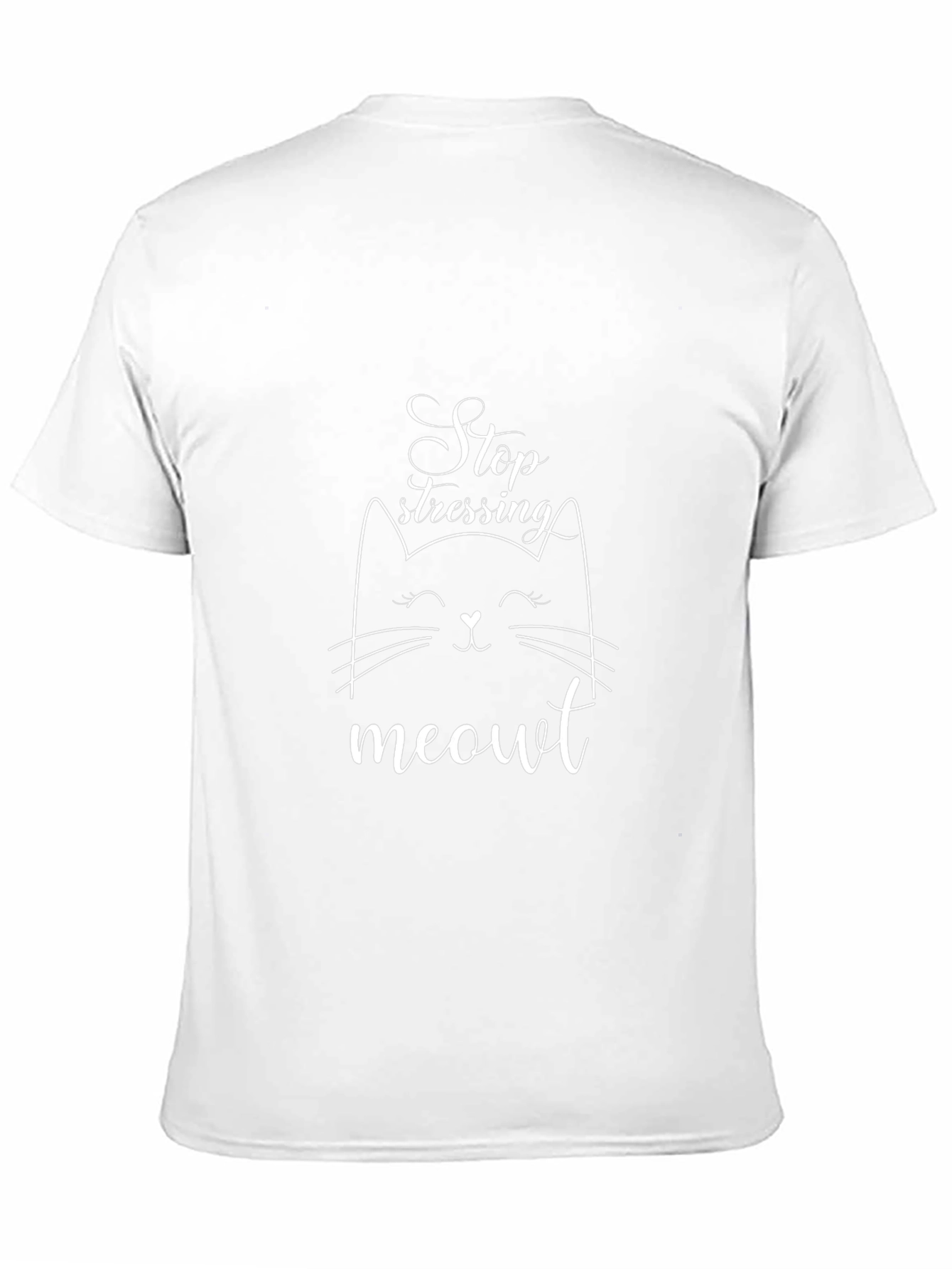 Stop Stressing Meowt Black T-Shirt