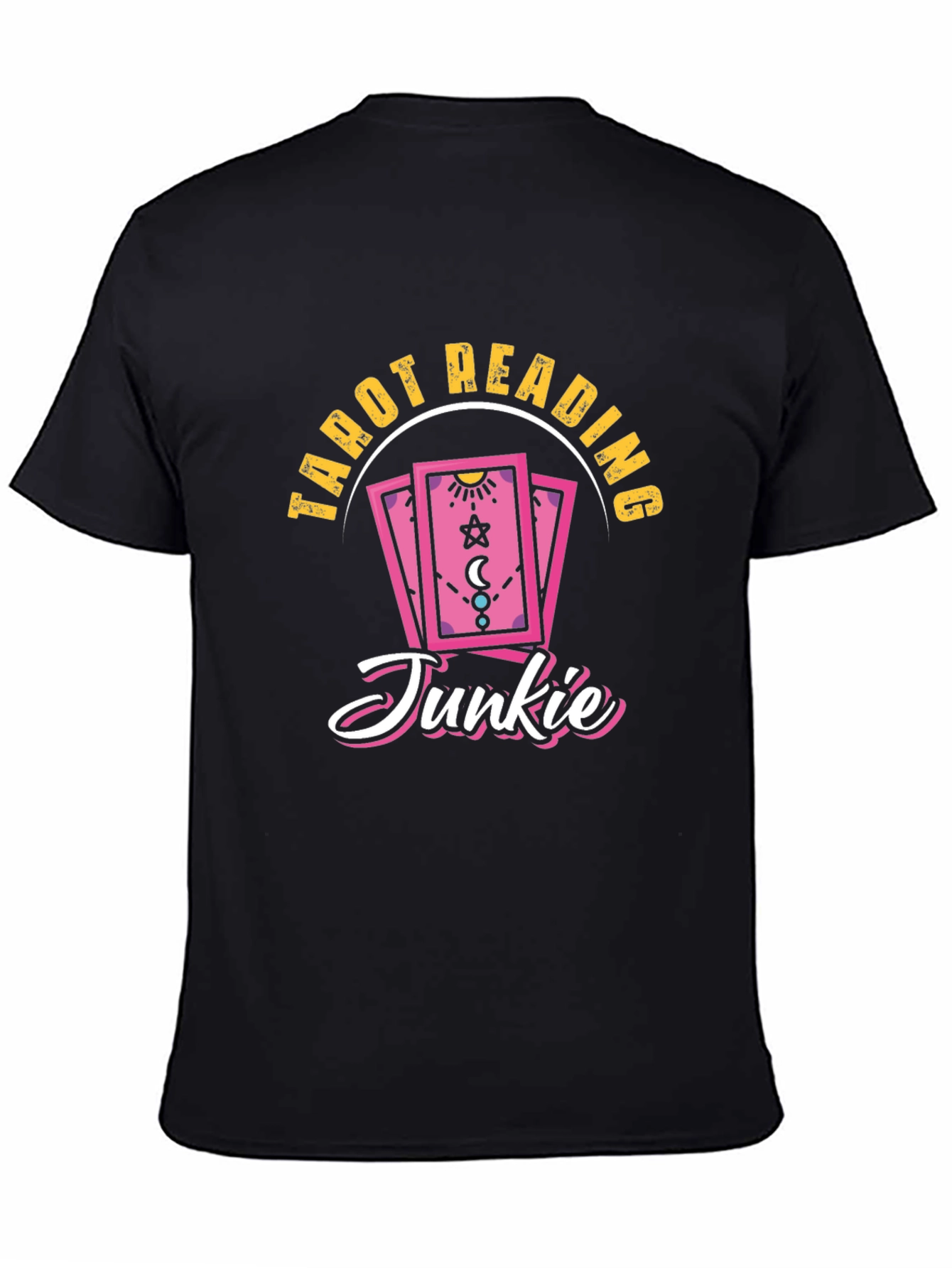 Tarot Reading Junkie Black T-Shirt
