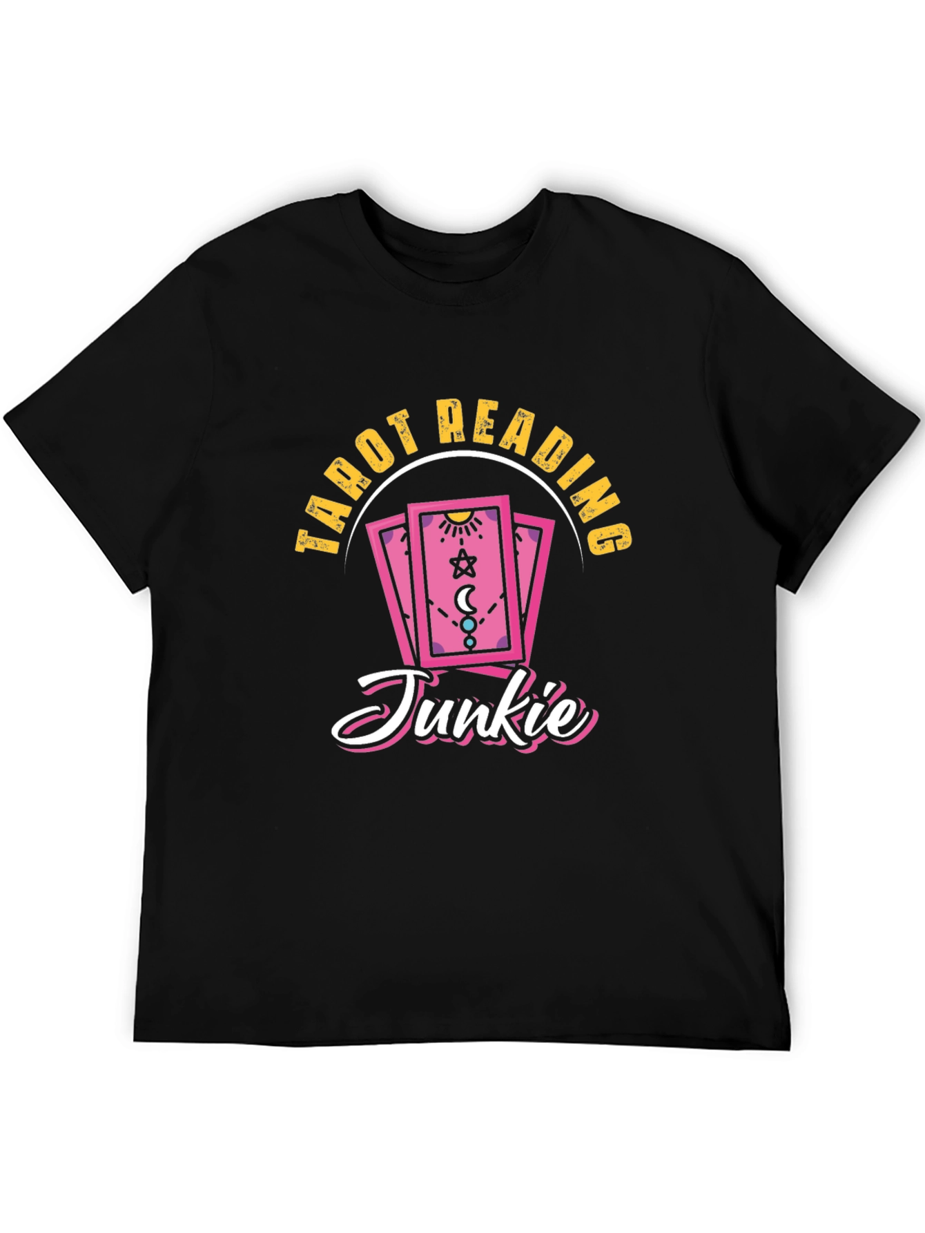 Tarot Reading Junkie Black T-Shirt