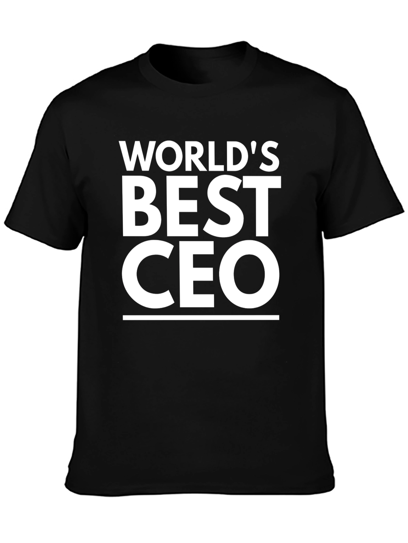 Worlds Best CEO Black Graphic Tee