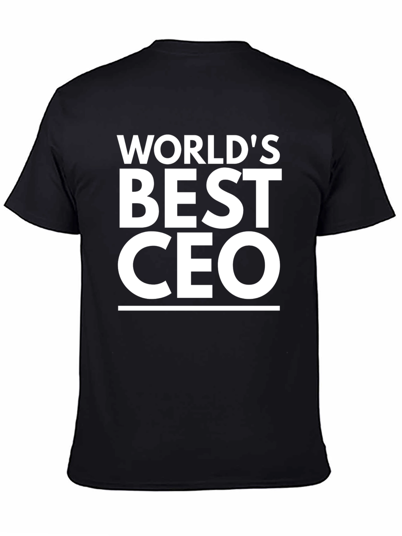 Worlds Best CEO Black Graphic Tee