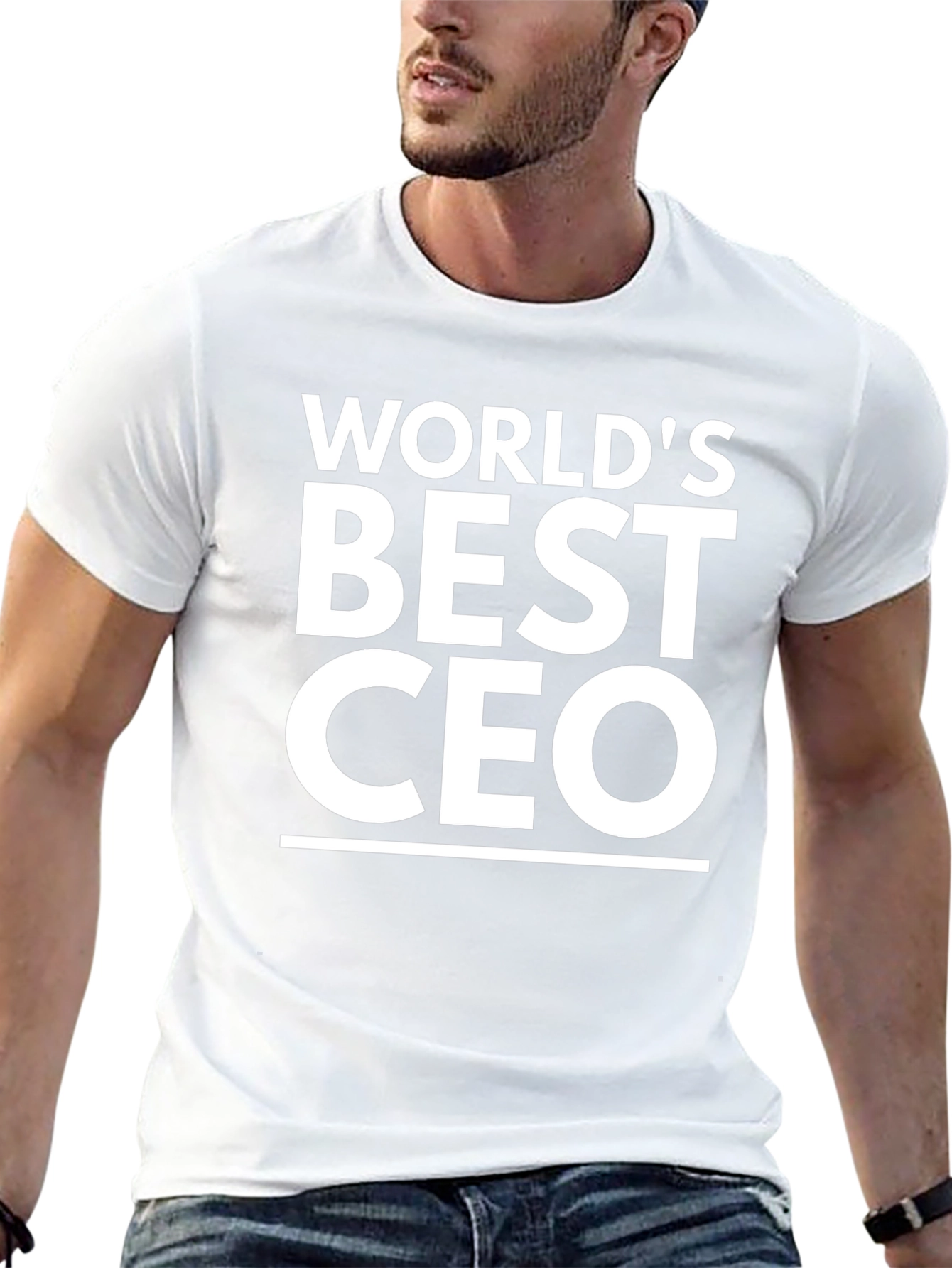 Worlds Best CEO Black Graphic Tee