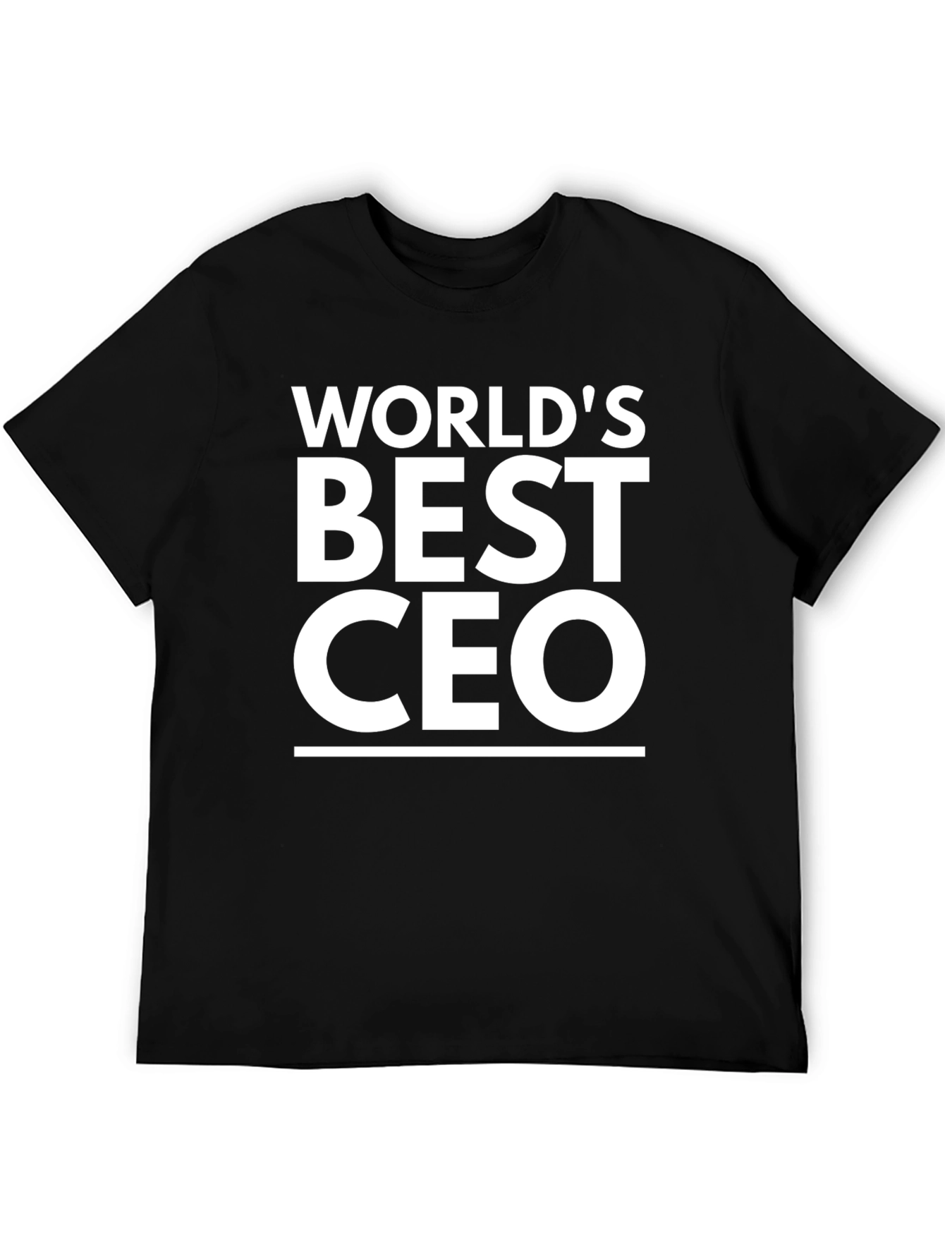 Worlds Best CEO Black Graphic Tee