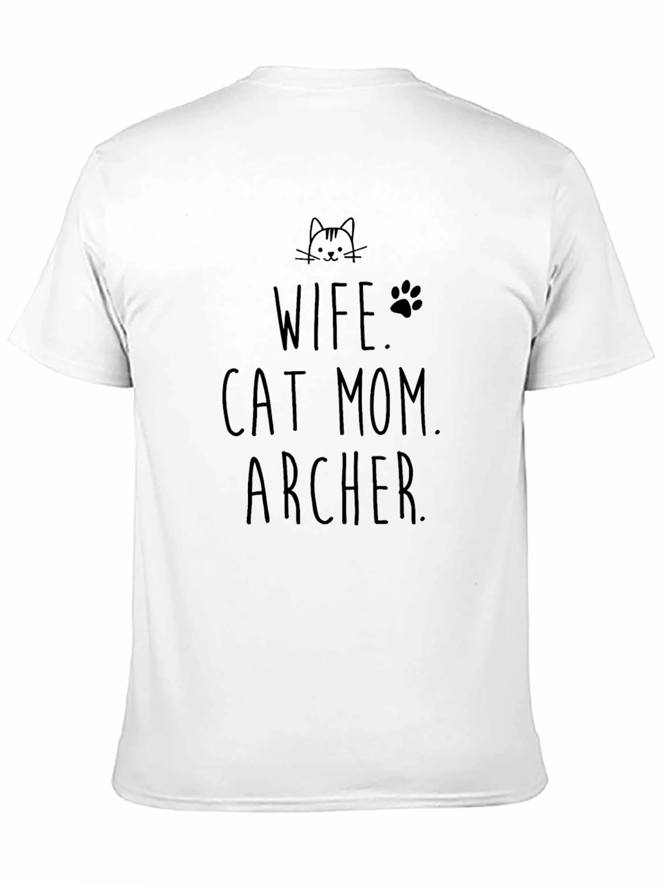 Wife Cat Mom Archer T-Shirt