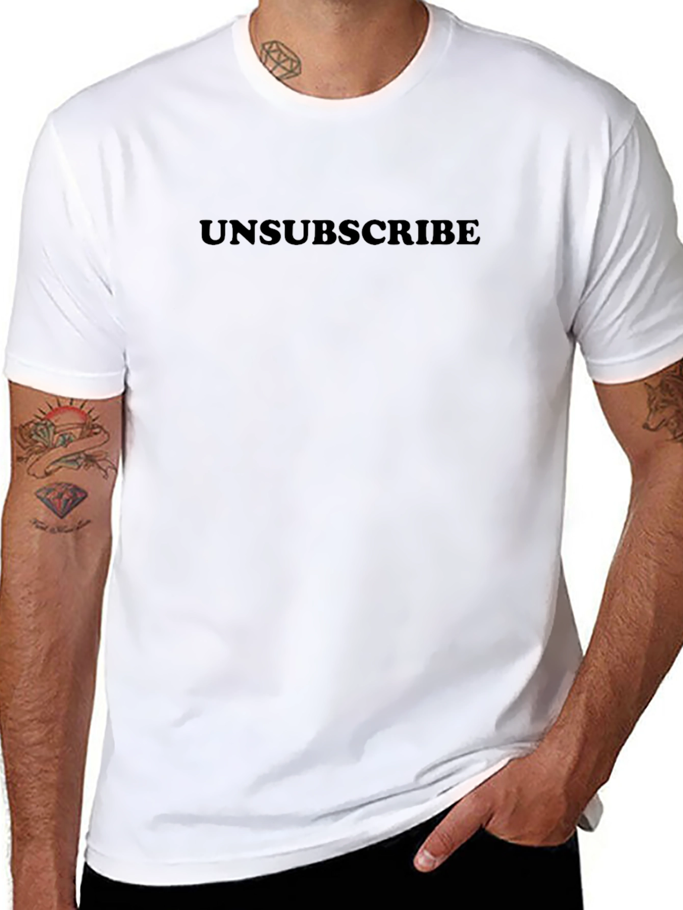 Unsubscribe Graphic Tee - Modern Casual Wear