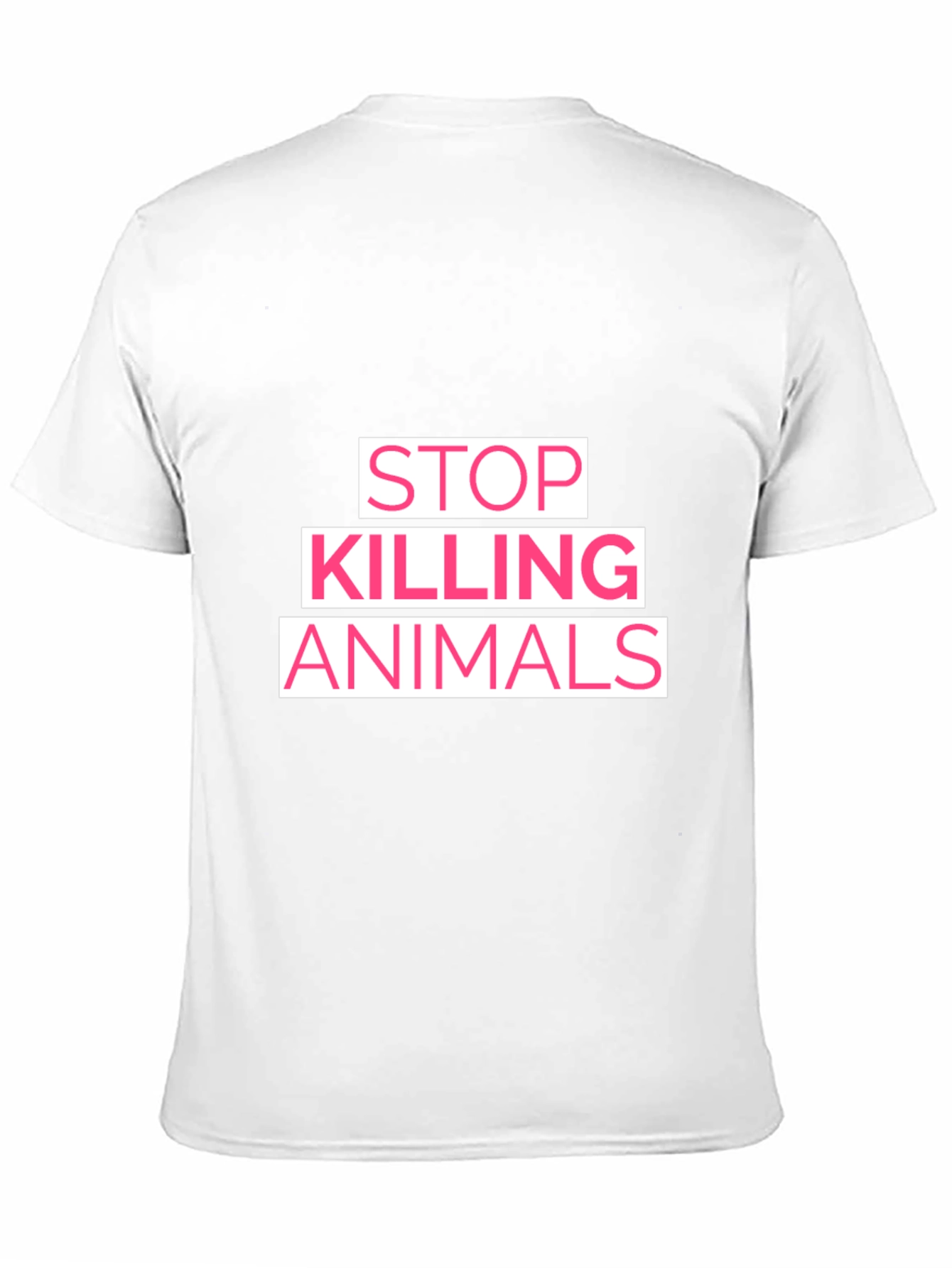 Stop Killing Animals Graphic T-Shirt - Black