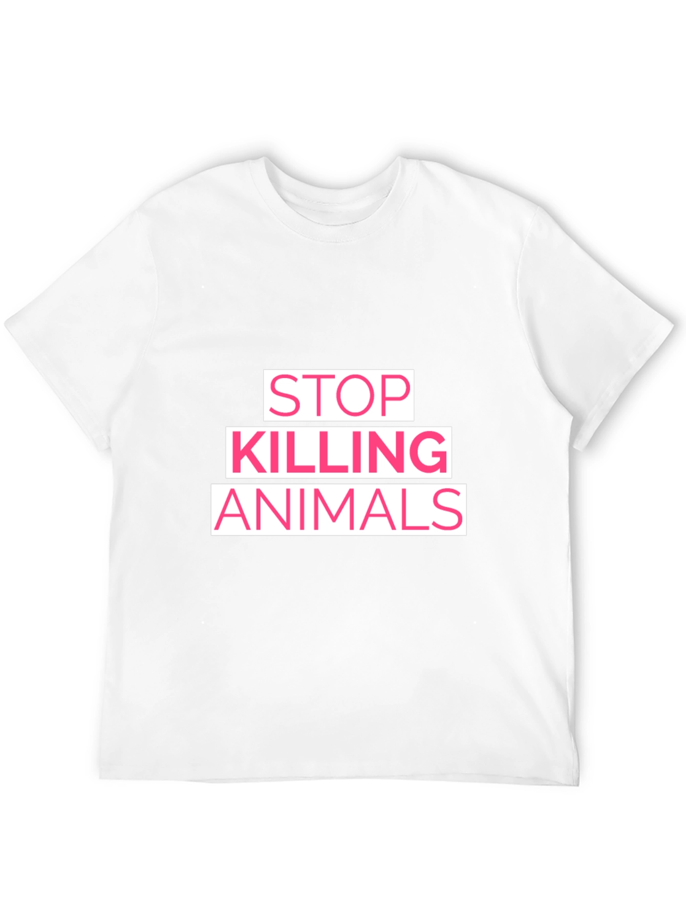 Stop Killing Animals Graphic T-Shirt - Black