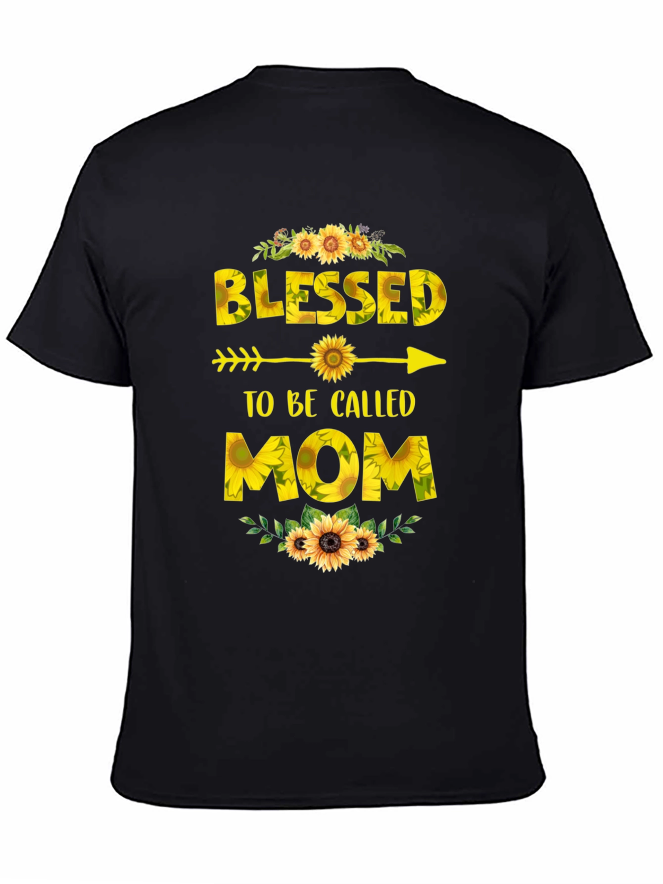 Blessed to be Called Mom T-Shirt Sunflower Design