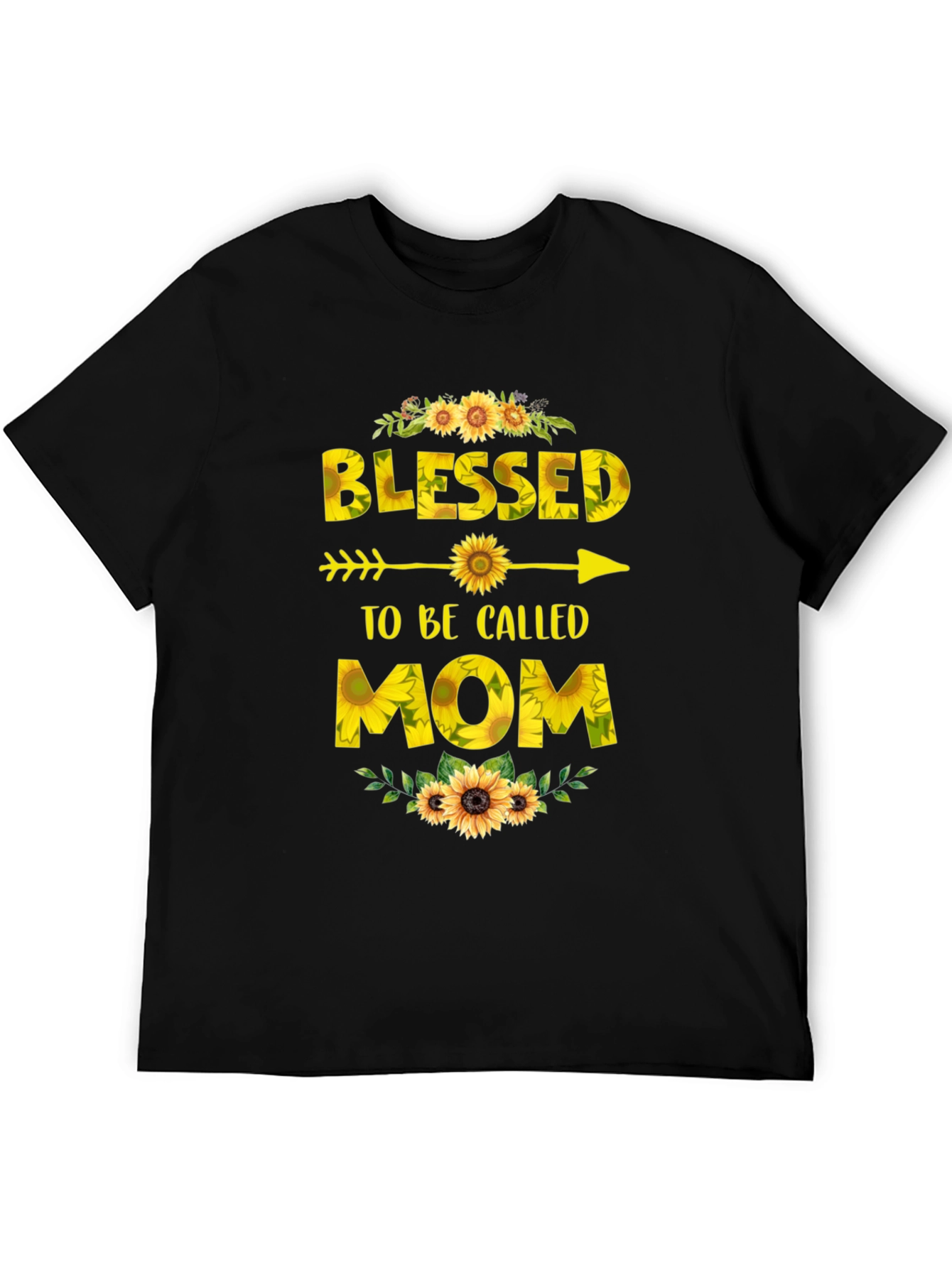 Blessed to be Called Mom T-Shirt Sunflower Design