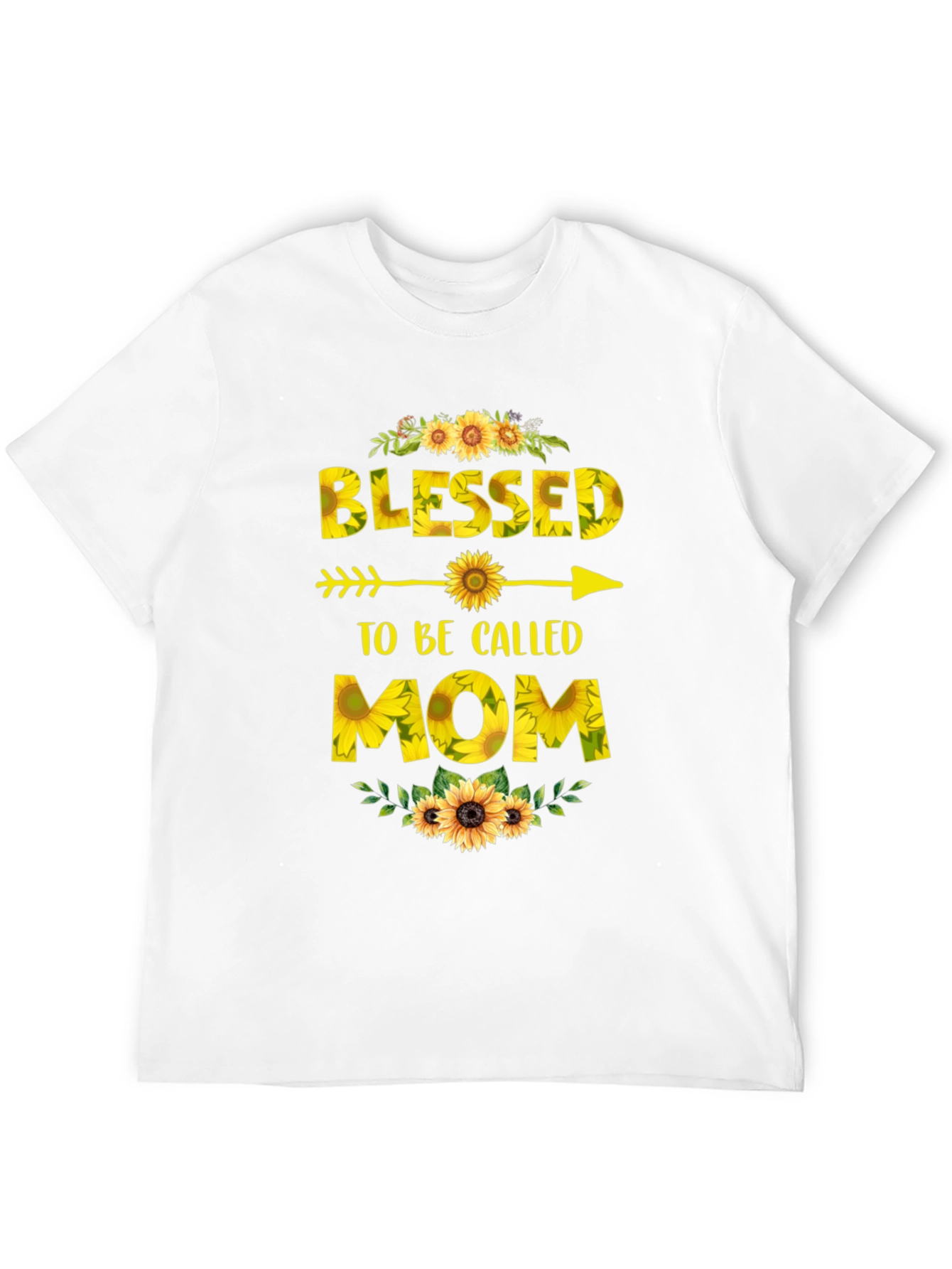 Blessed to be Called Mom T-Shirt Sunflower Design