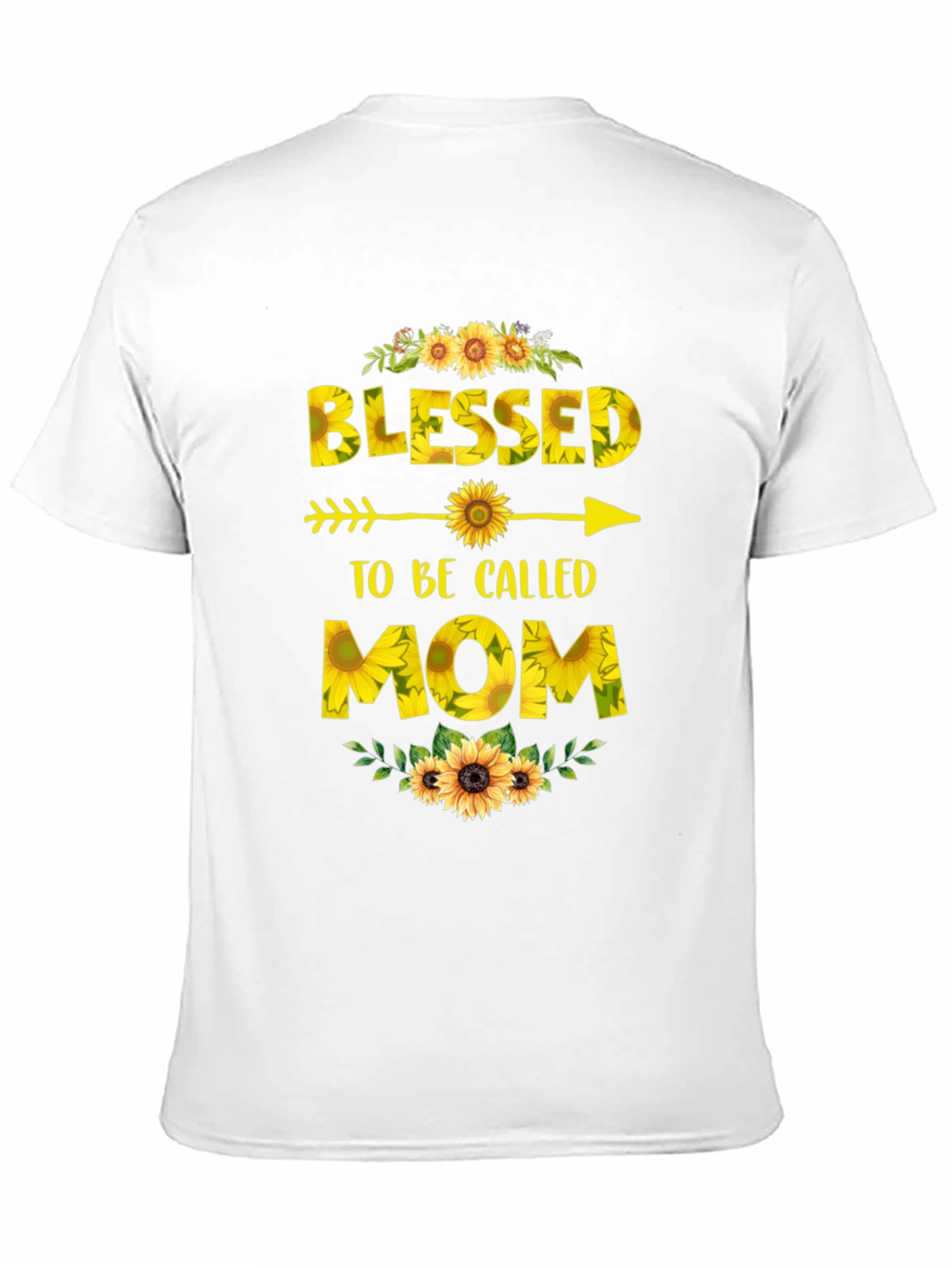 Blessed to be Called Mom T-Shirt Sunflower Design