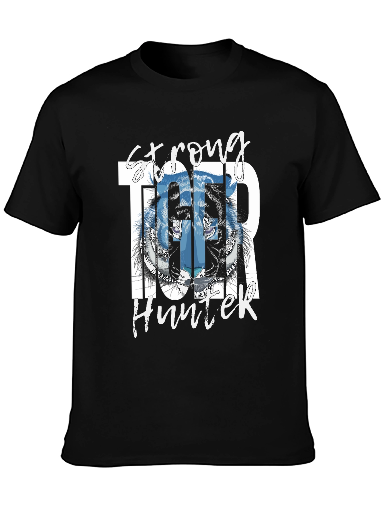 Strong Tiger Hunter Graphic T-Shirt