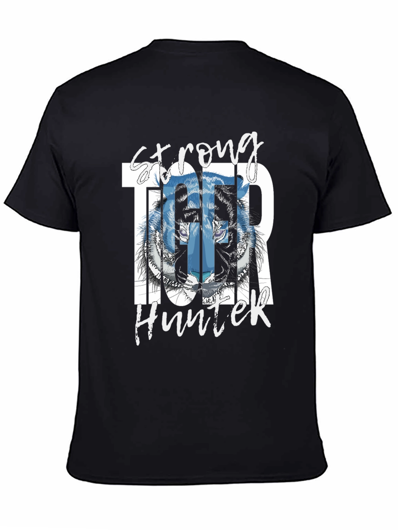 Strong Tiger Hunter Graphic T-Shirt