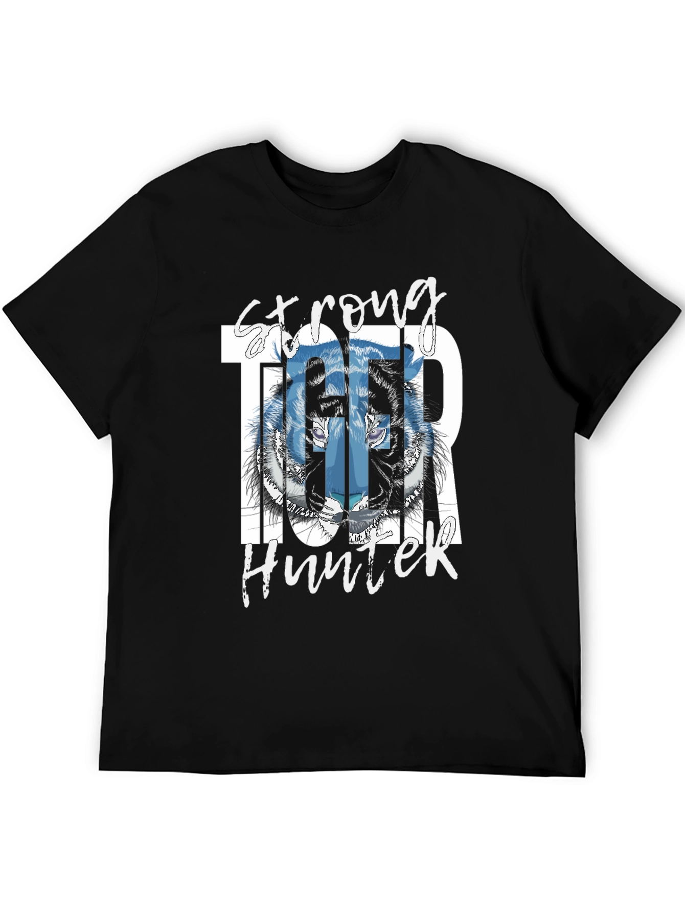 Strong Tiger Hunter Graphic T-Shirt