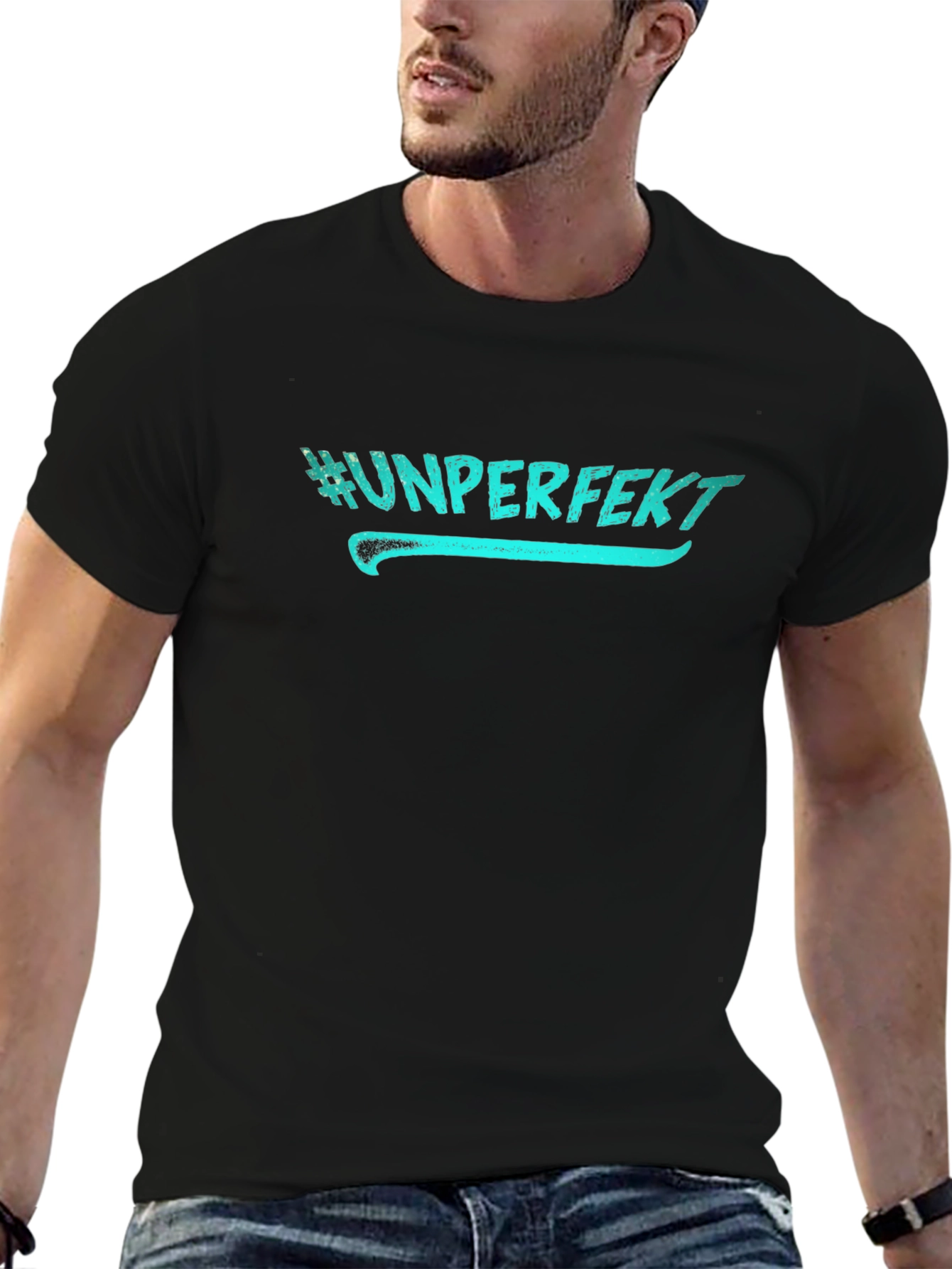 #Unperfekt Black T-Shirt - Casual Style