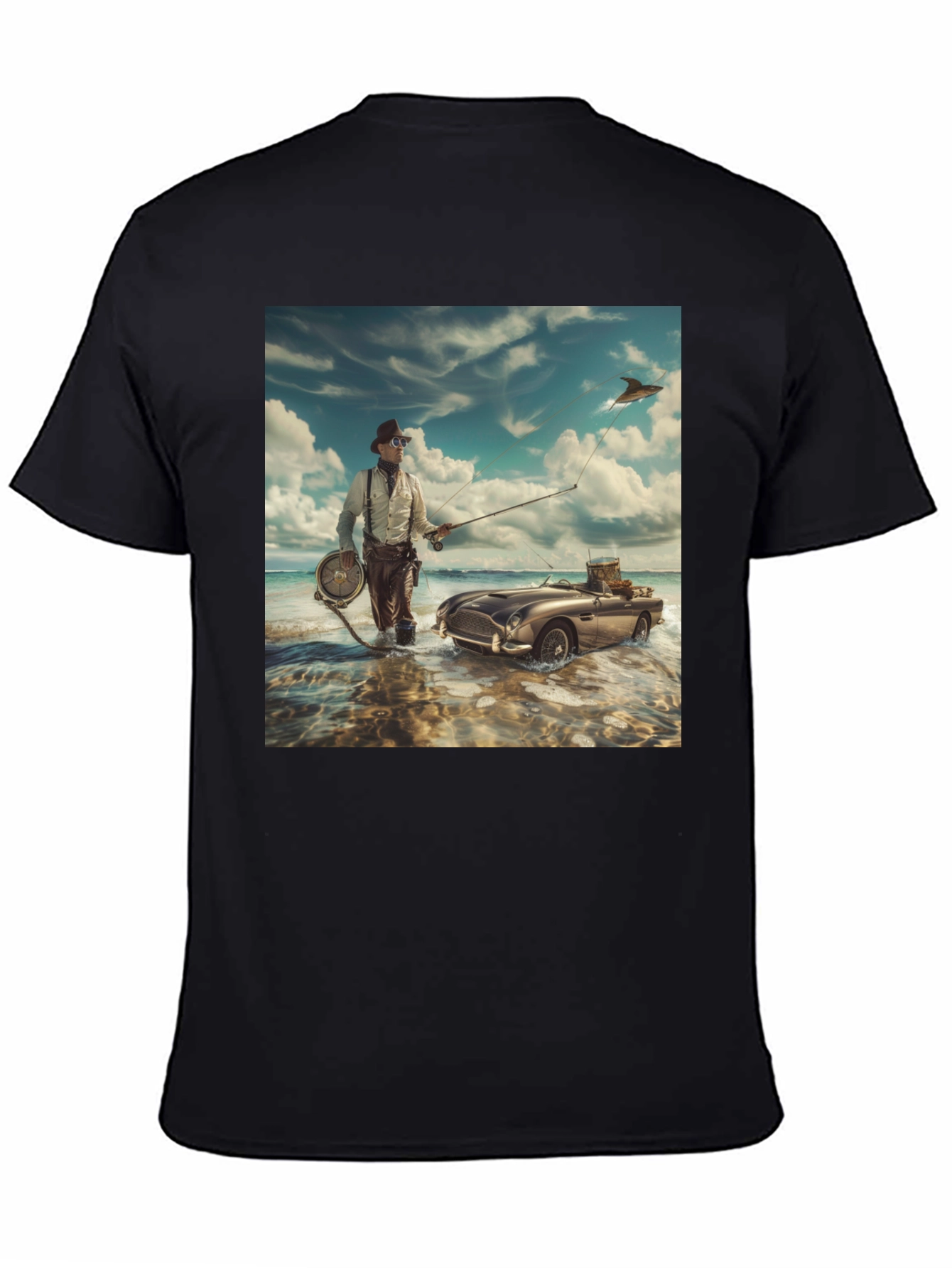 Steampunk Angler T-Shirt - Unique Design