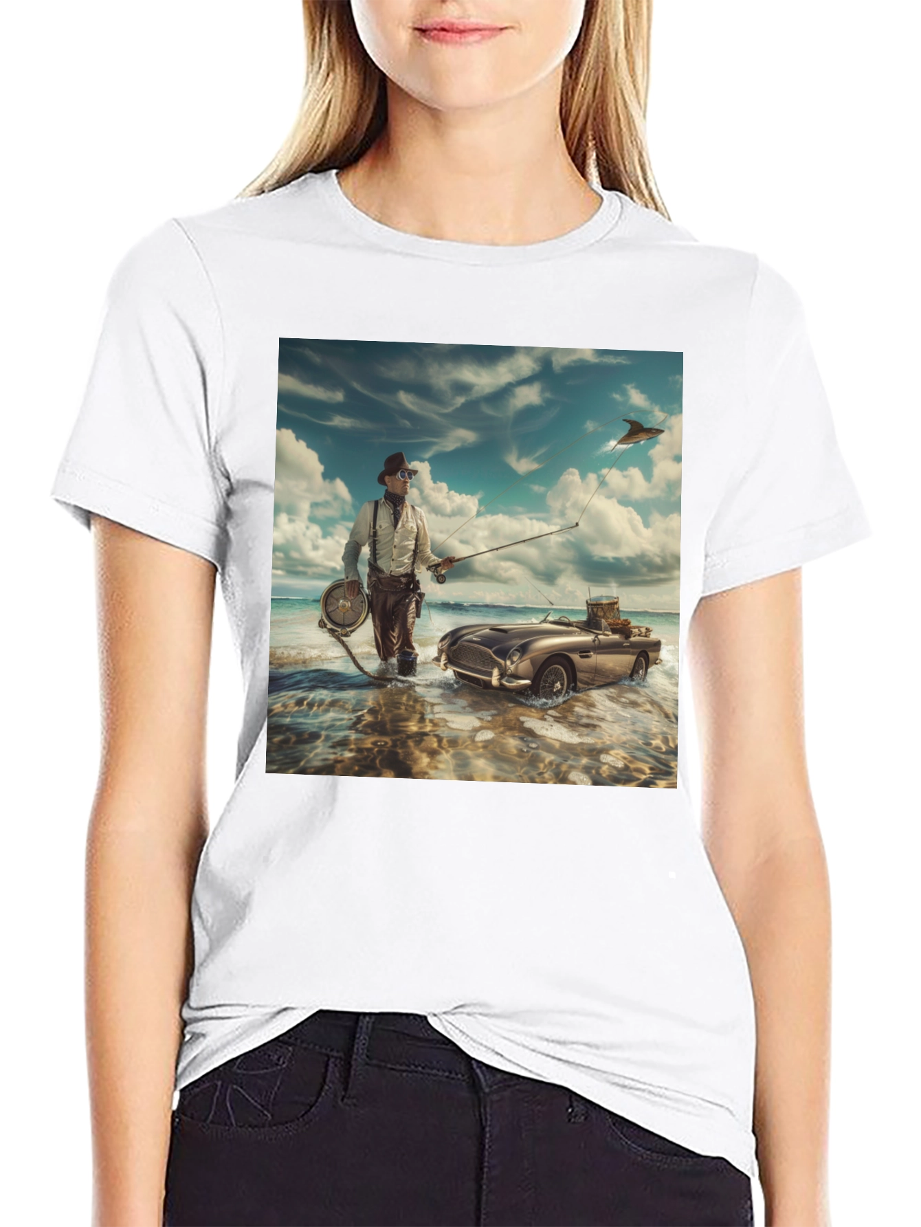 Steampunk Angler T-Shirt - Unique Design