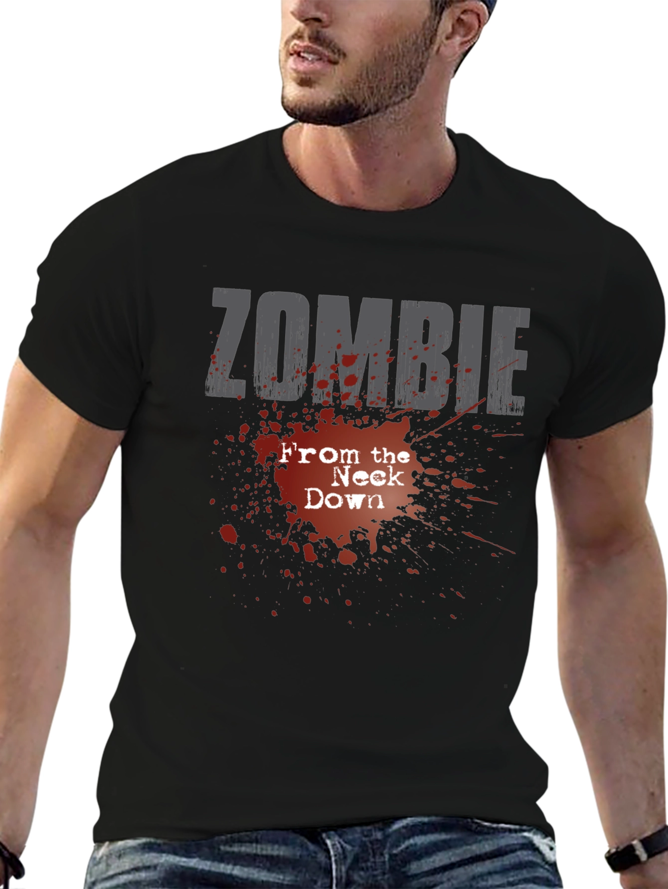 Zombie From the Neck Down Graphic Tee - Black