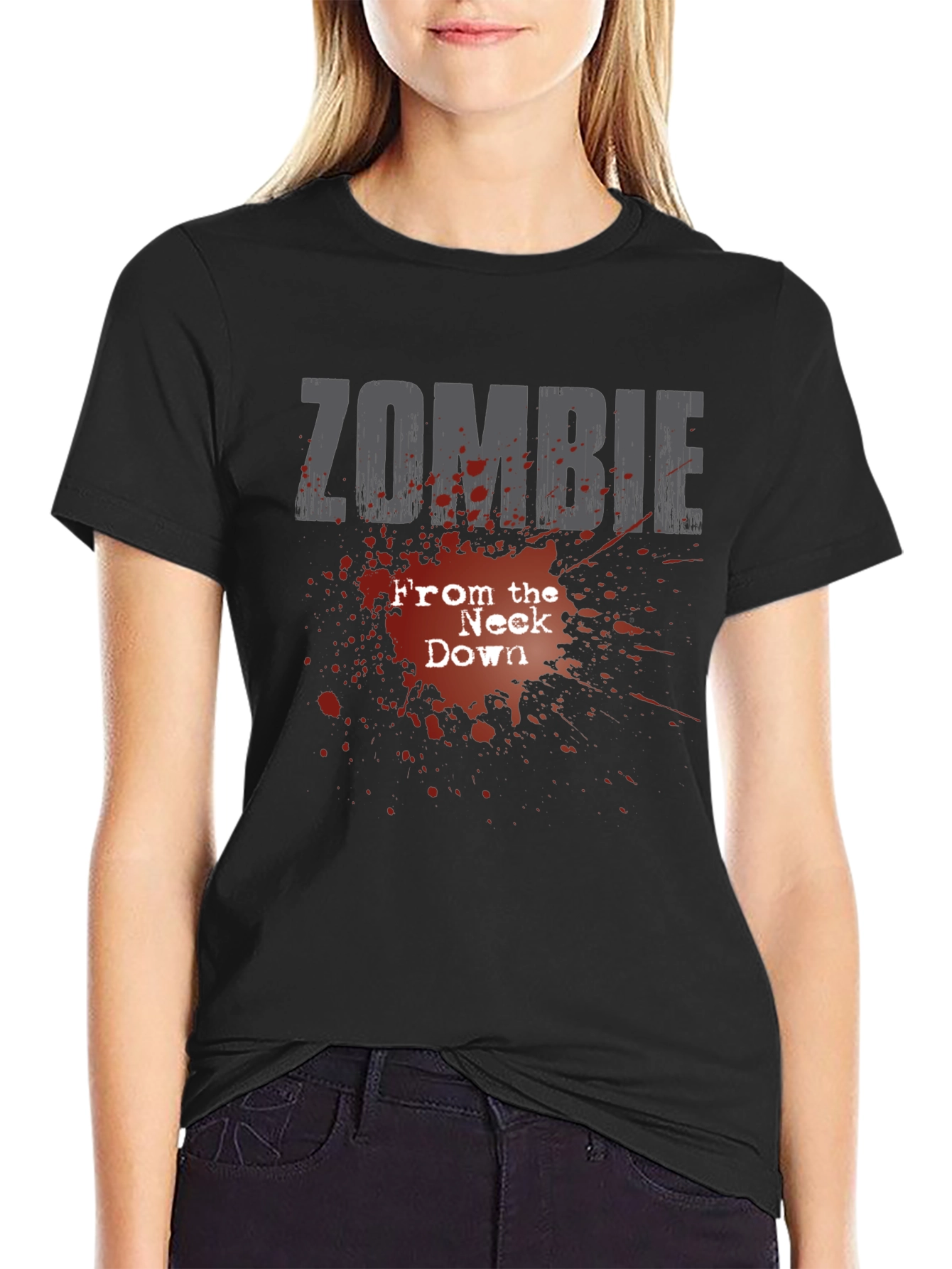 Zombie From the Neck Down Graphic Tee - Black
