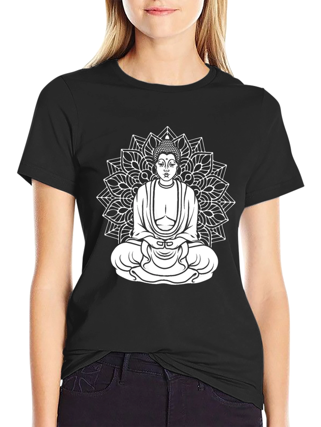 Buddha Mandala Graphic T-Shirt