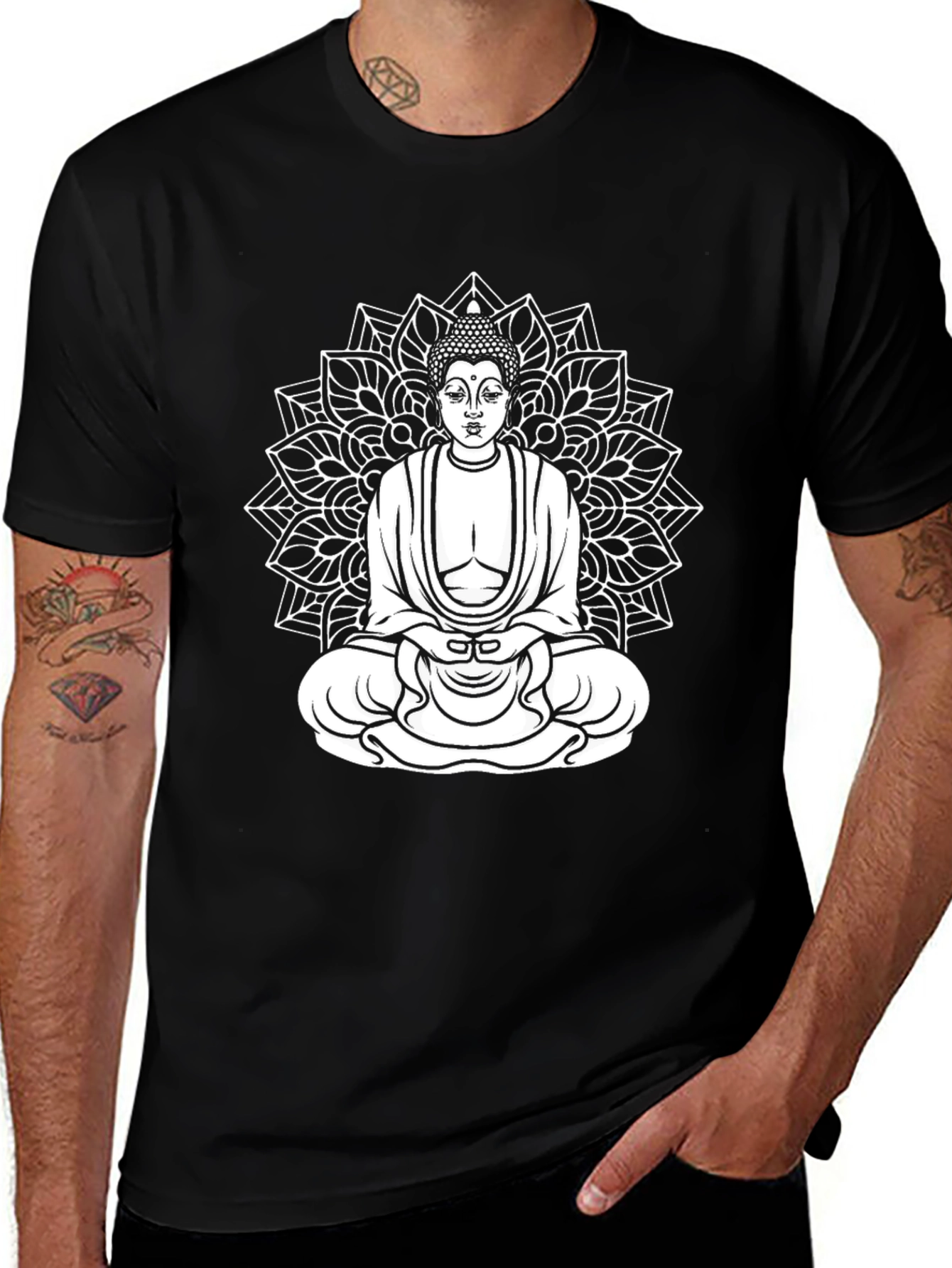 Buddha Mandala Graphic T-Shirt