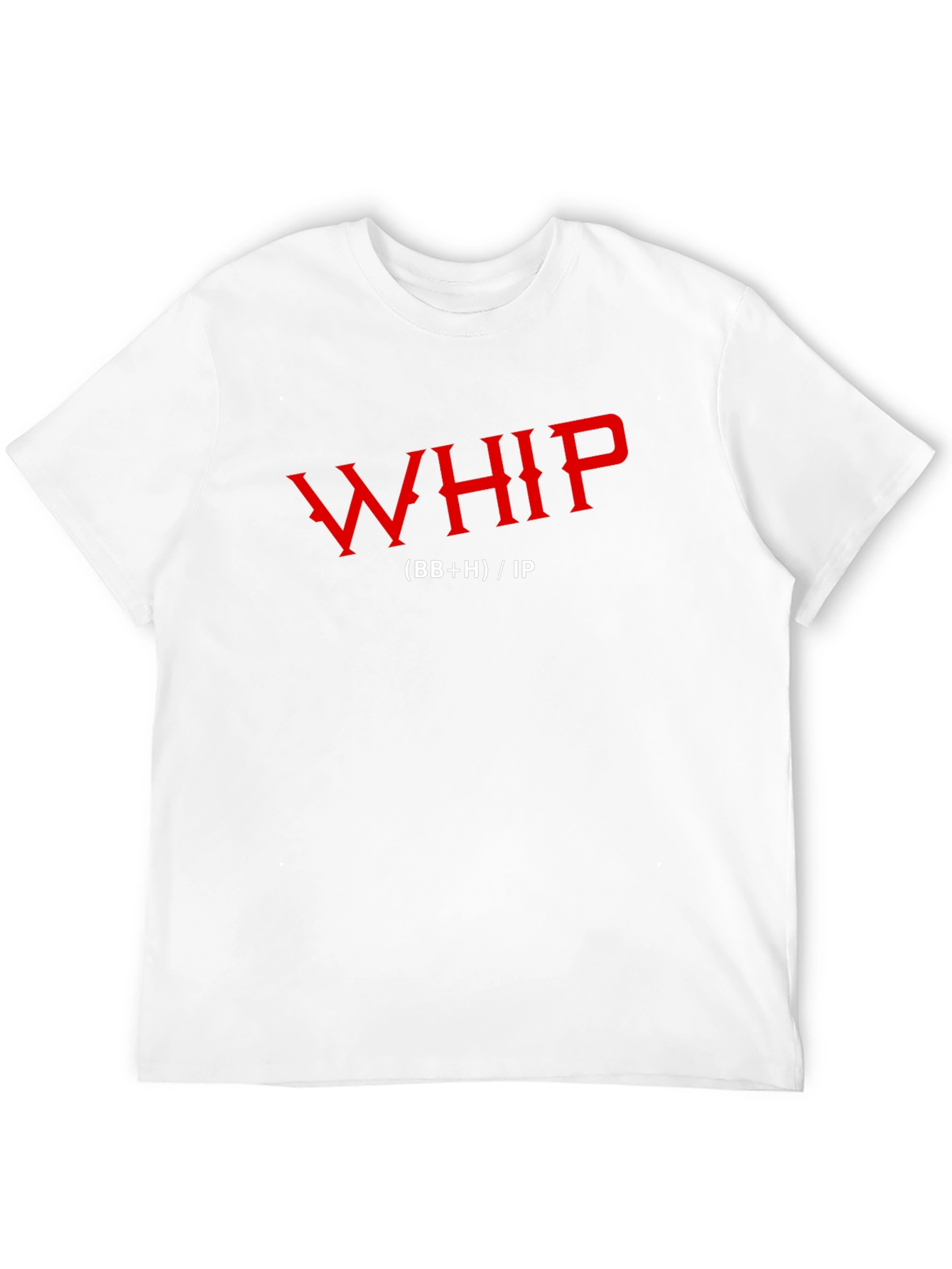 Whip Funny Graphic Print Mens Black T-Shirt