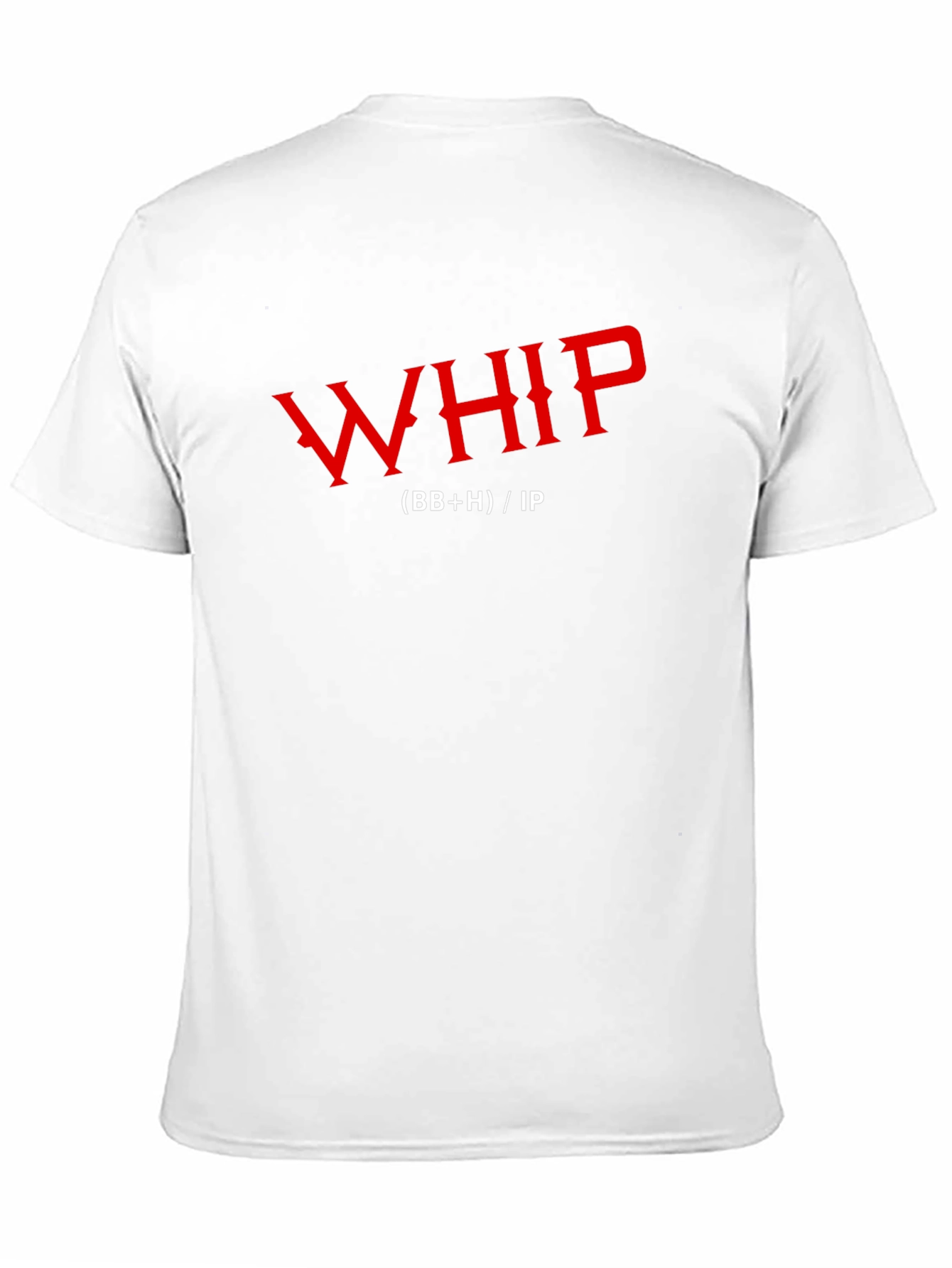 Whip Funny Graphic Print Mens Black T-Shirt